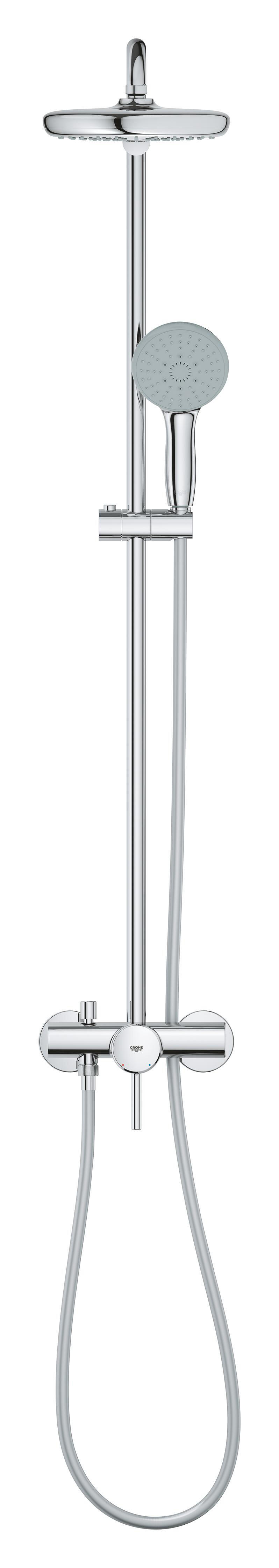 Conjunto de duche com torneira cromado 210 Grohe Start Clova - 23