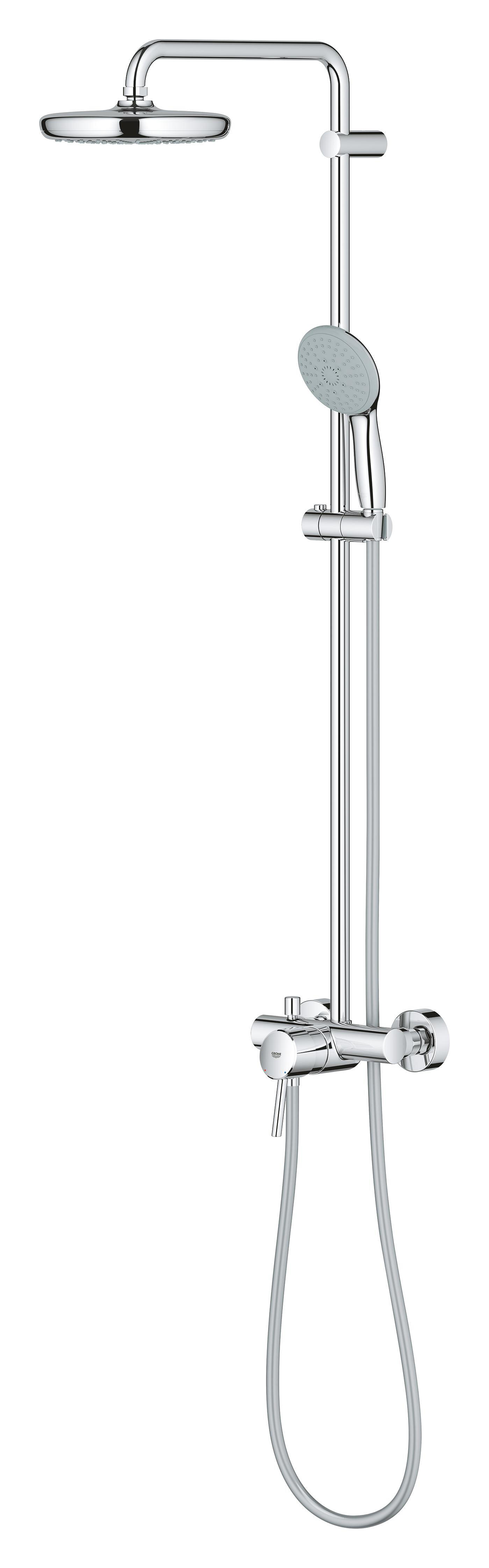 Conjunto de duche com torneira cromado 210 Grohe Start Clova - 22