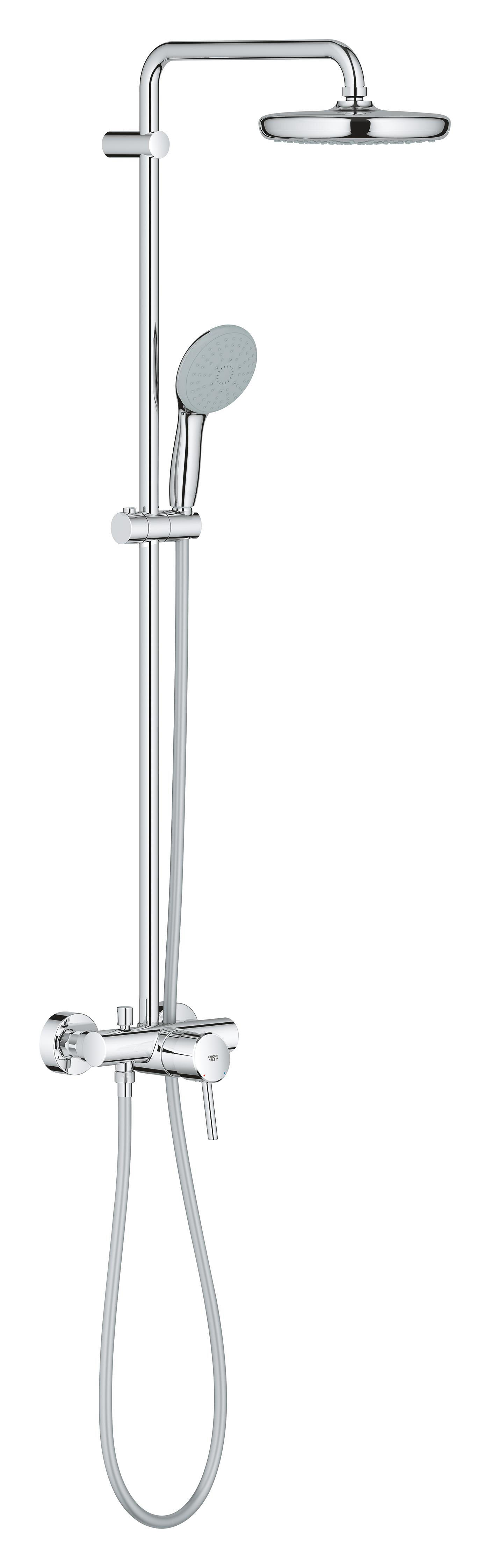 Conjunto de duche com torneira cromado 210 Grohe Start Clova - 24