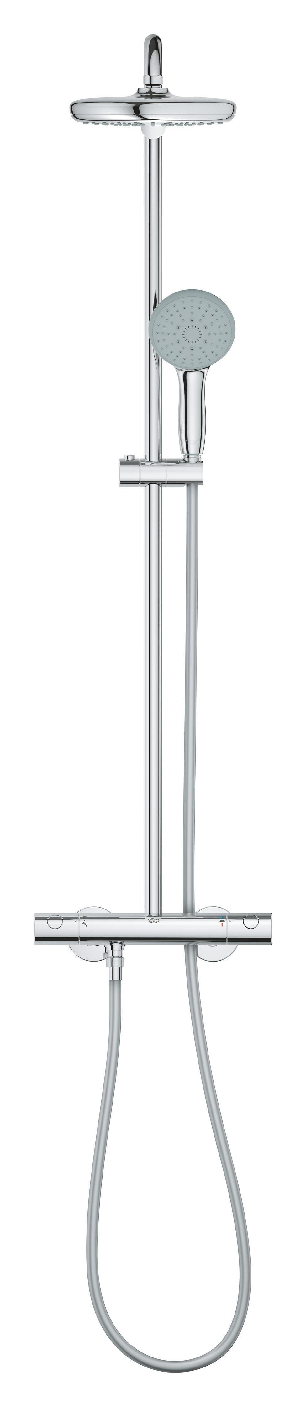 Conjunto de duche com torneira cromado Grohe Start Clova 210 - 13