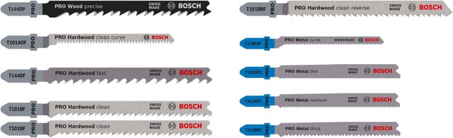 Lot de 10 lames de scie sauteuse pour bois et métal - BOSCH