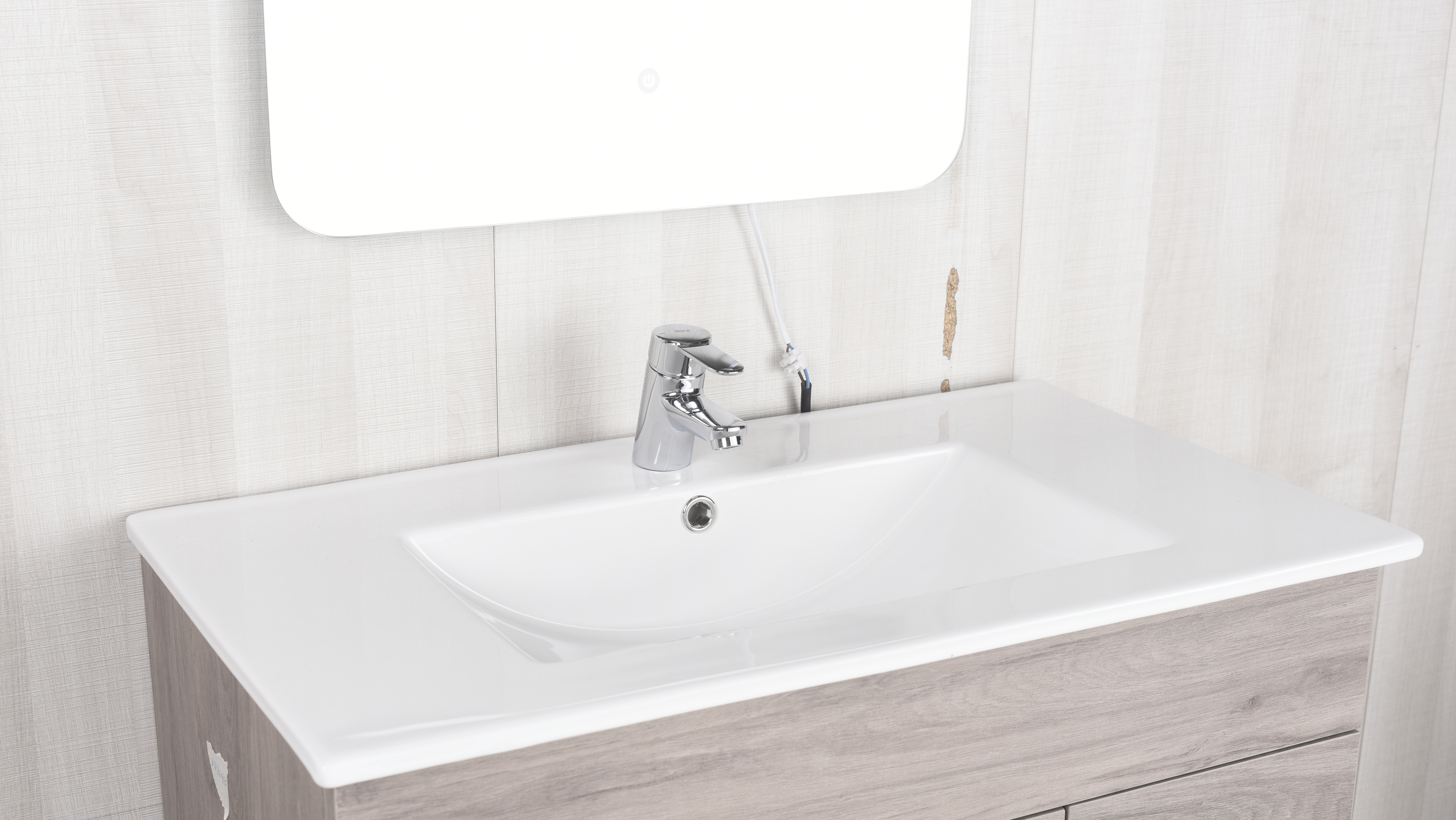Lavatório de encastrar 81 cm branco Max - 8