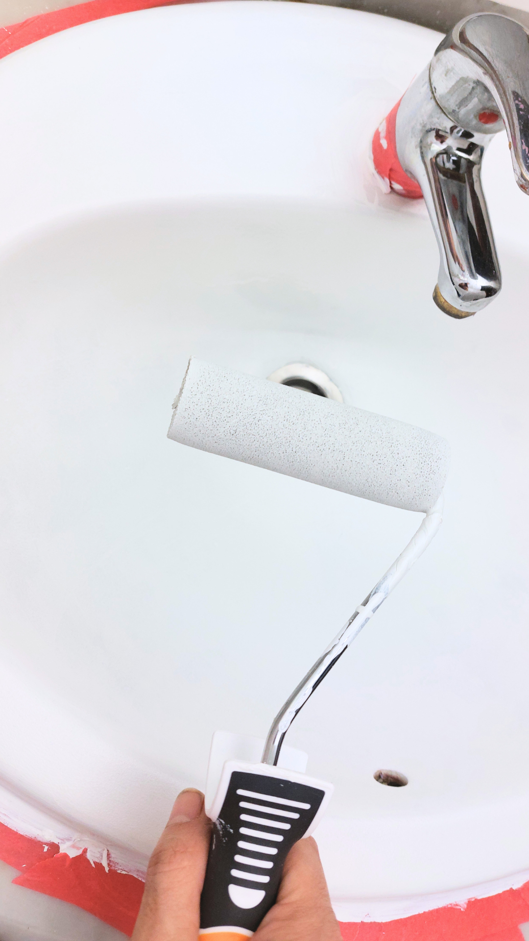 Mini rodillo para pintar decoraciones CIRET de 110 mm de anchura, 15 mm de diámetro, sin pelo. Fibra de poliéster. Varilla de acero. - 5