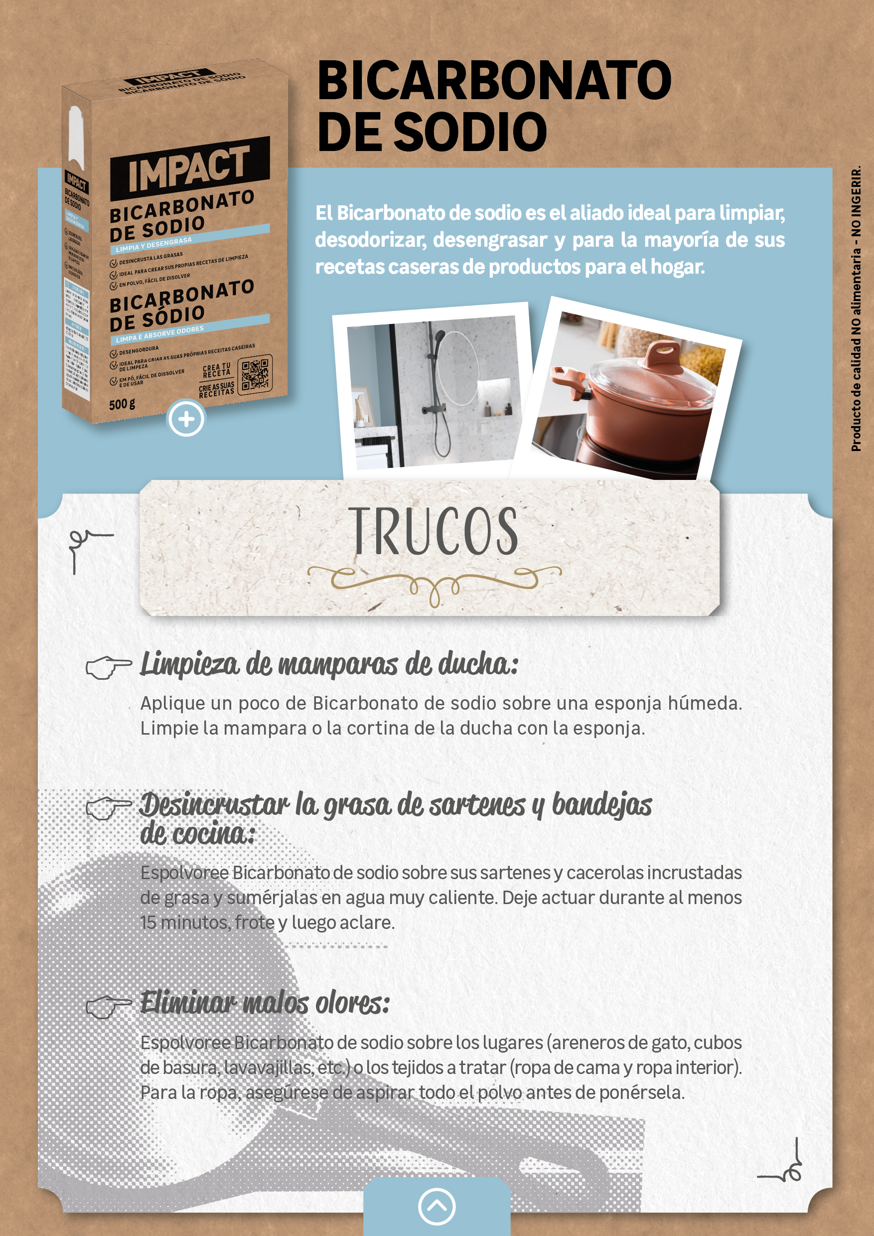 Bicarbonato de sodio IMPACT 500gr - 5