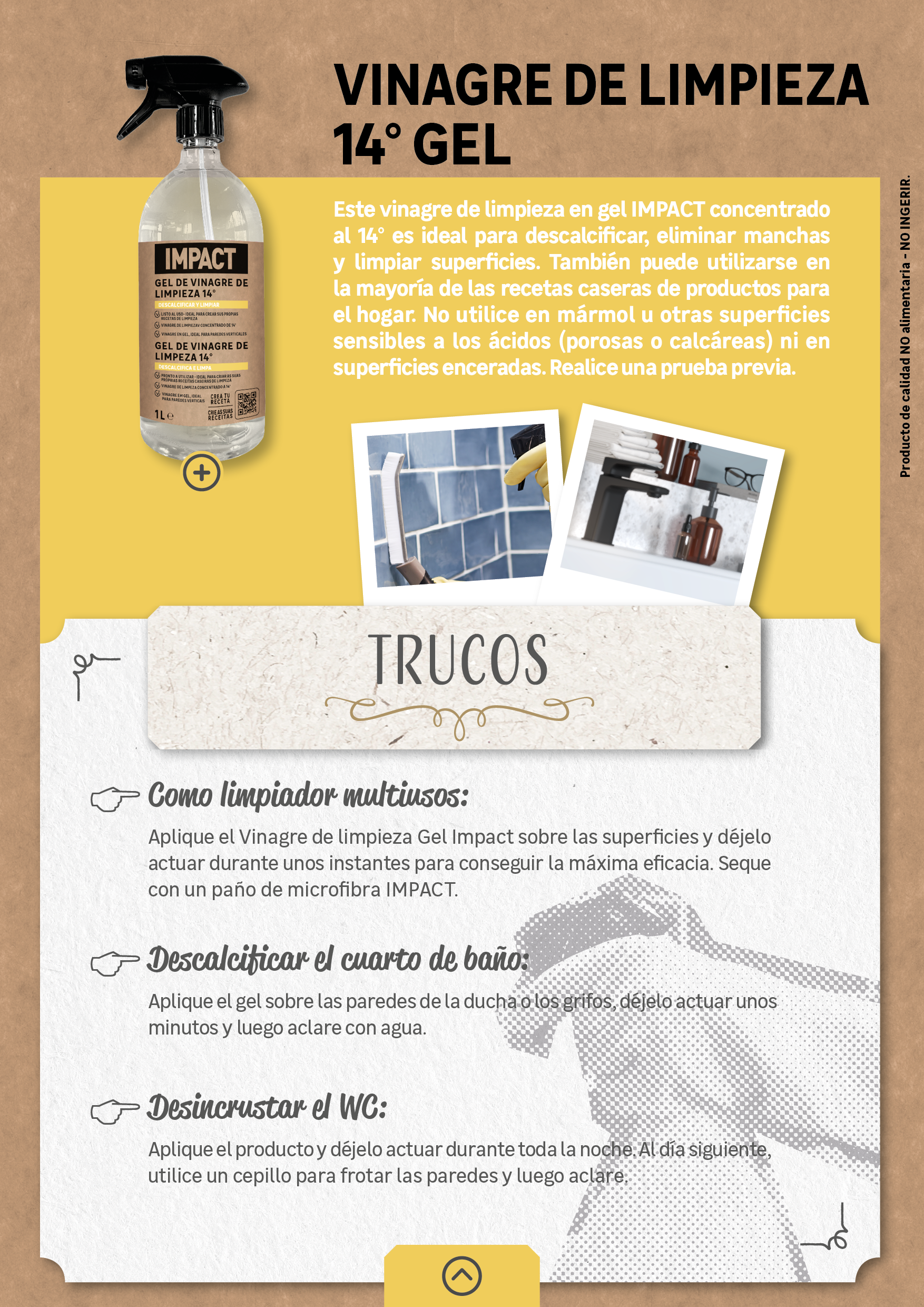 Vinagre blanco 14% gel IMPACT 1L - 5