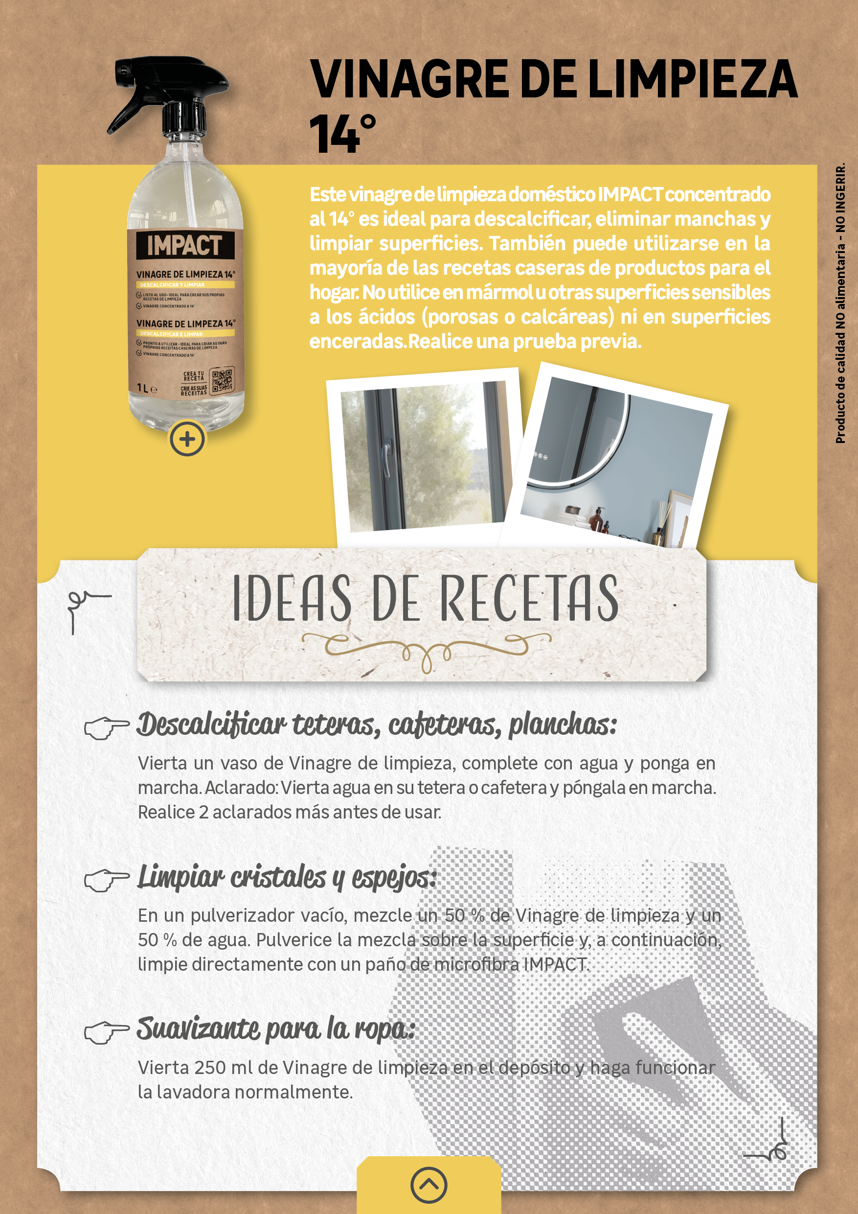 Vinagre blanco 14% IMPACT 1L - 5