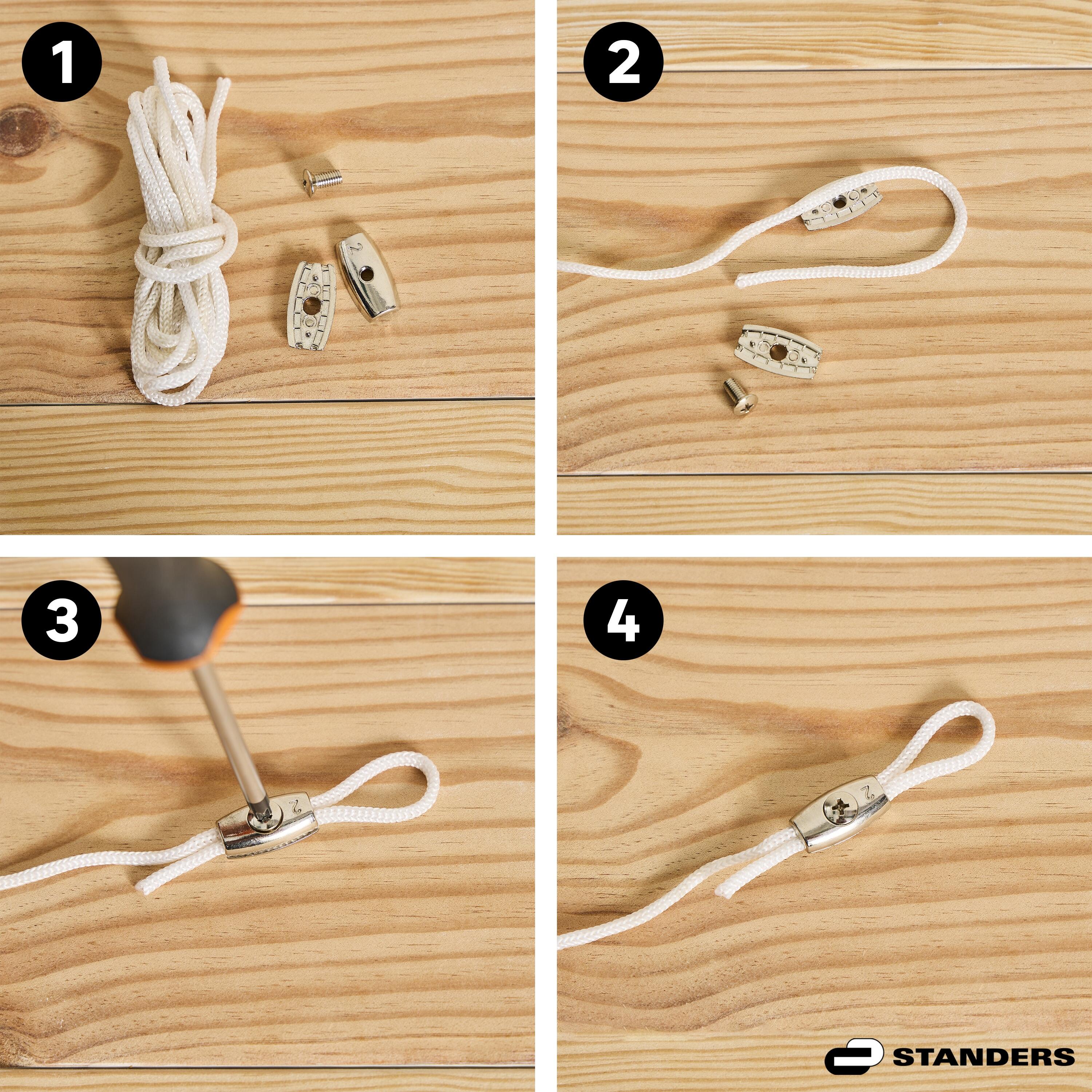 2 sujeta cuerda en zamak para cuerda de 6 mm - 3