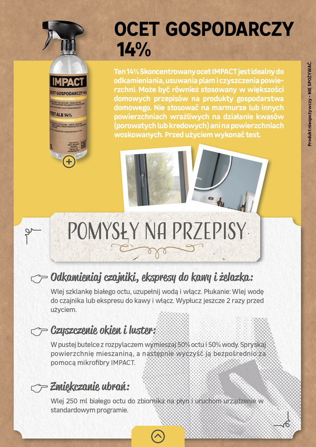Ocet gospodarczy 14% 1 l Impact