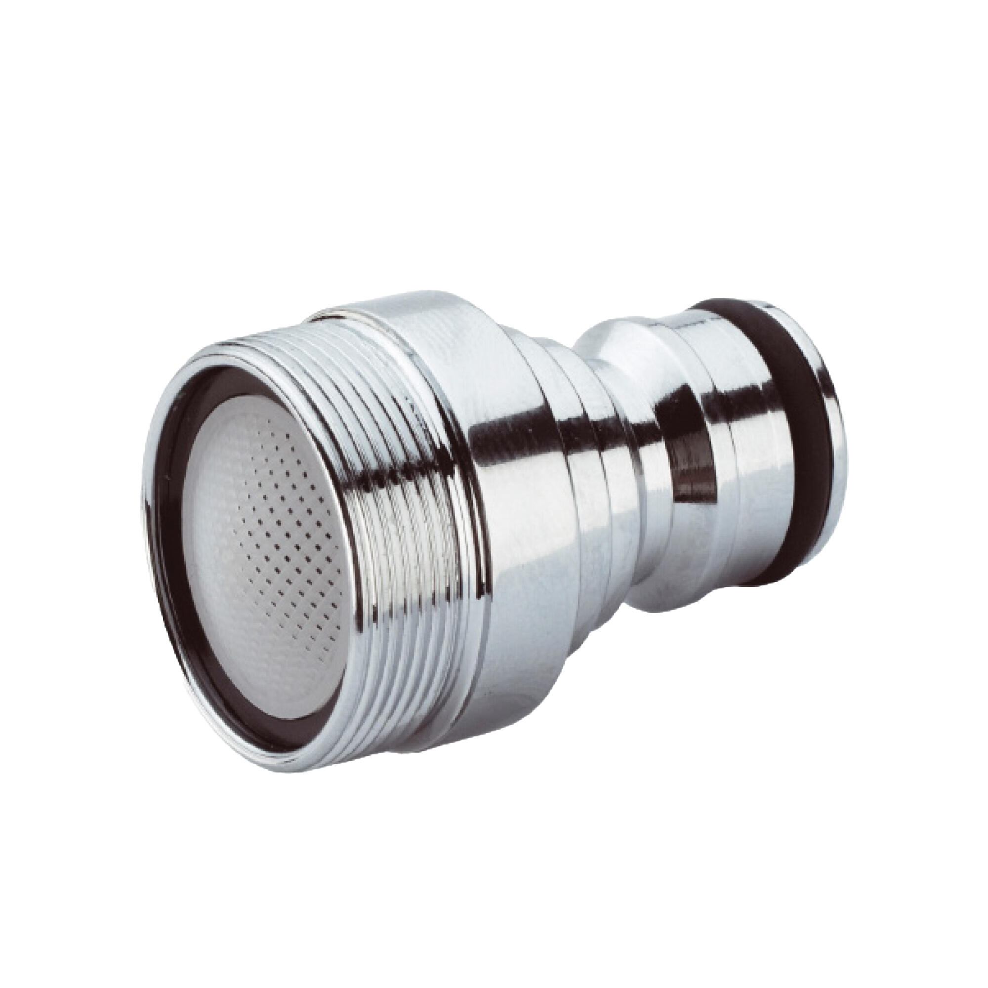 Adaptador para grifo rosca macho 24/100 y conector automático