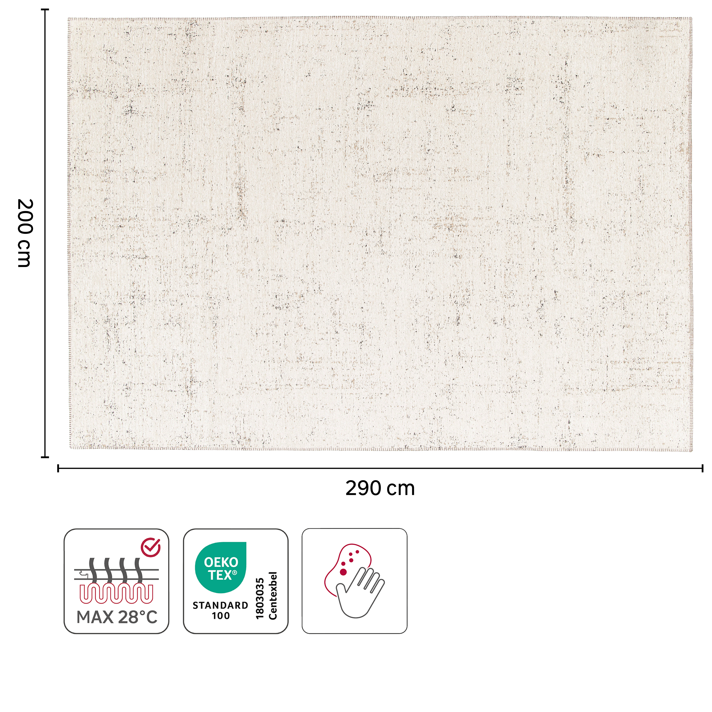 Dywan Sparkles Cream 200 x 290 cm Inspire - 9