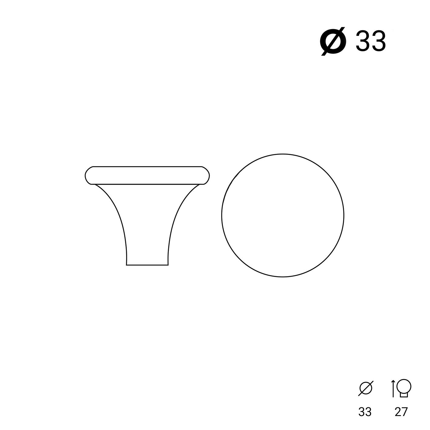 Puxador para móvel PRETO 30MM - 6 UNIDADES - 8