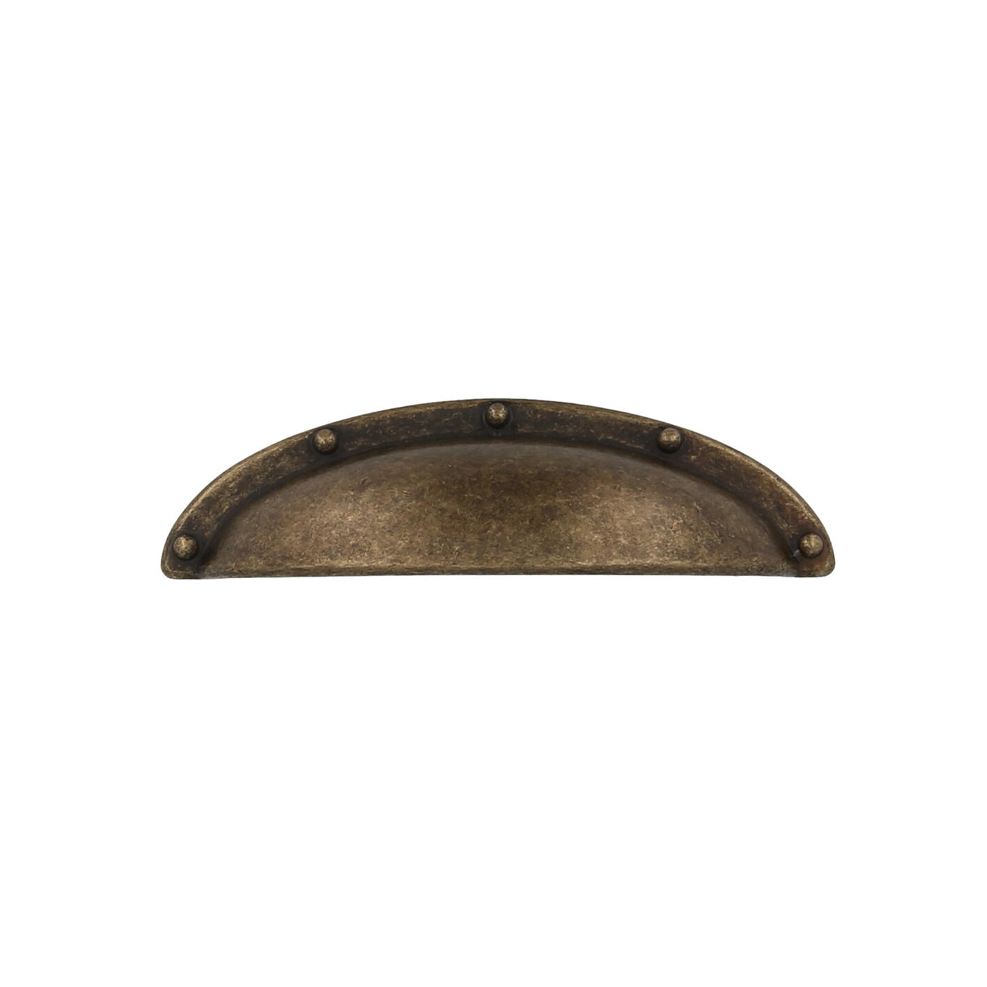 4 poignées de meuble Concept, zamak bronze vieilli, entraxe 64 mm - 5