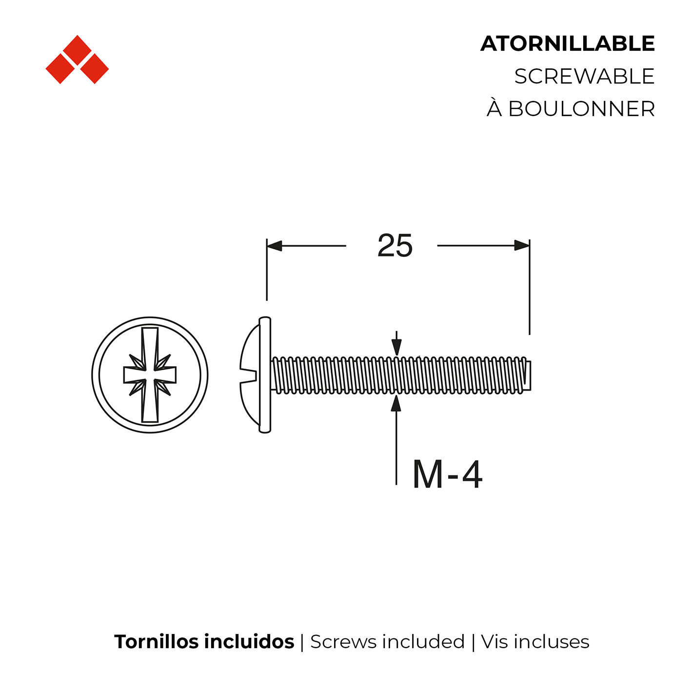 Bouton de meuble rond, résine multicouleur mat, Diam.40 mm - 6