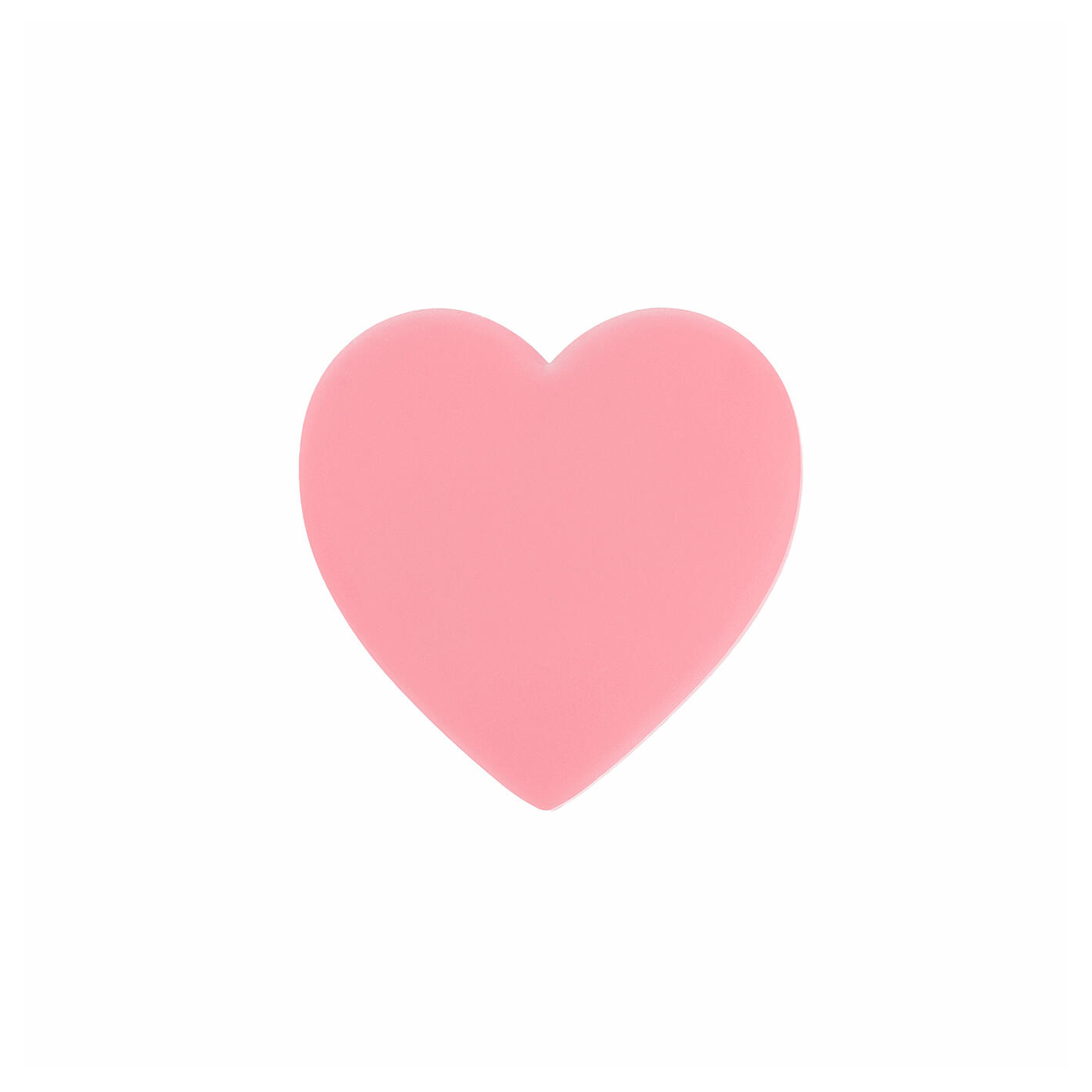 Bouton de meuble  Coeur, pvc rose - 4