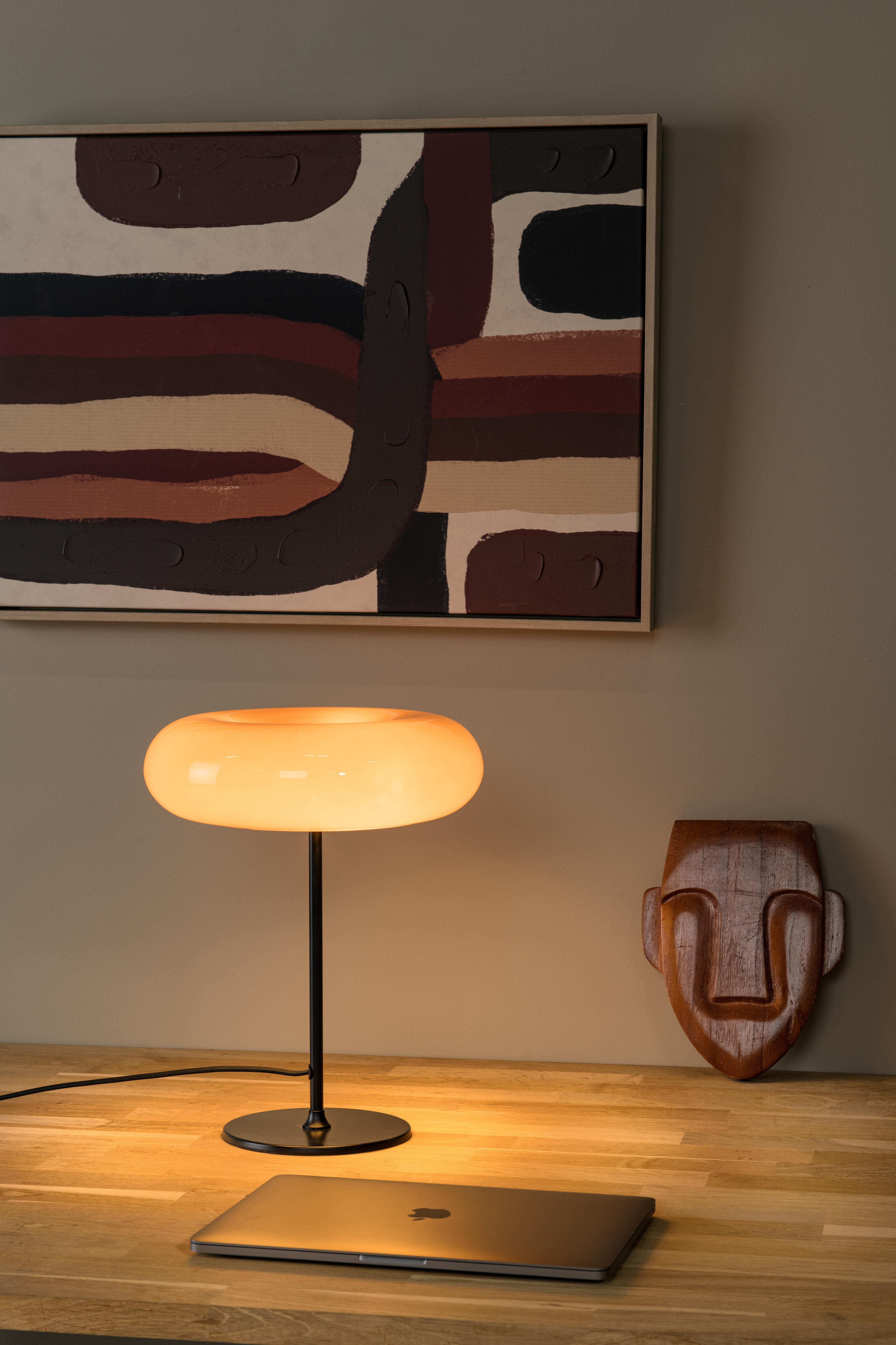 Lampe Sentino, verre, orange, H.37 cm, G9 - 2