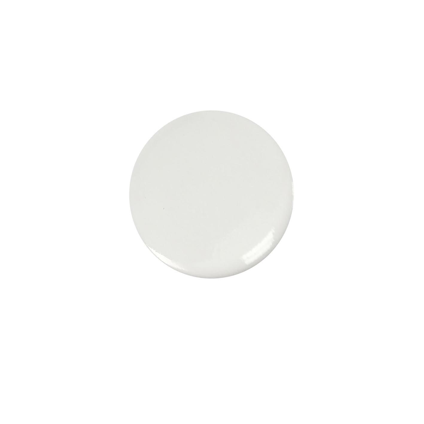 6 boutons de meuble ronds Lize, bois blanc verni, Diam.39 mm - 4