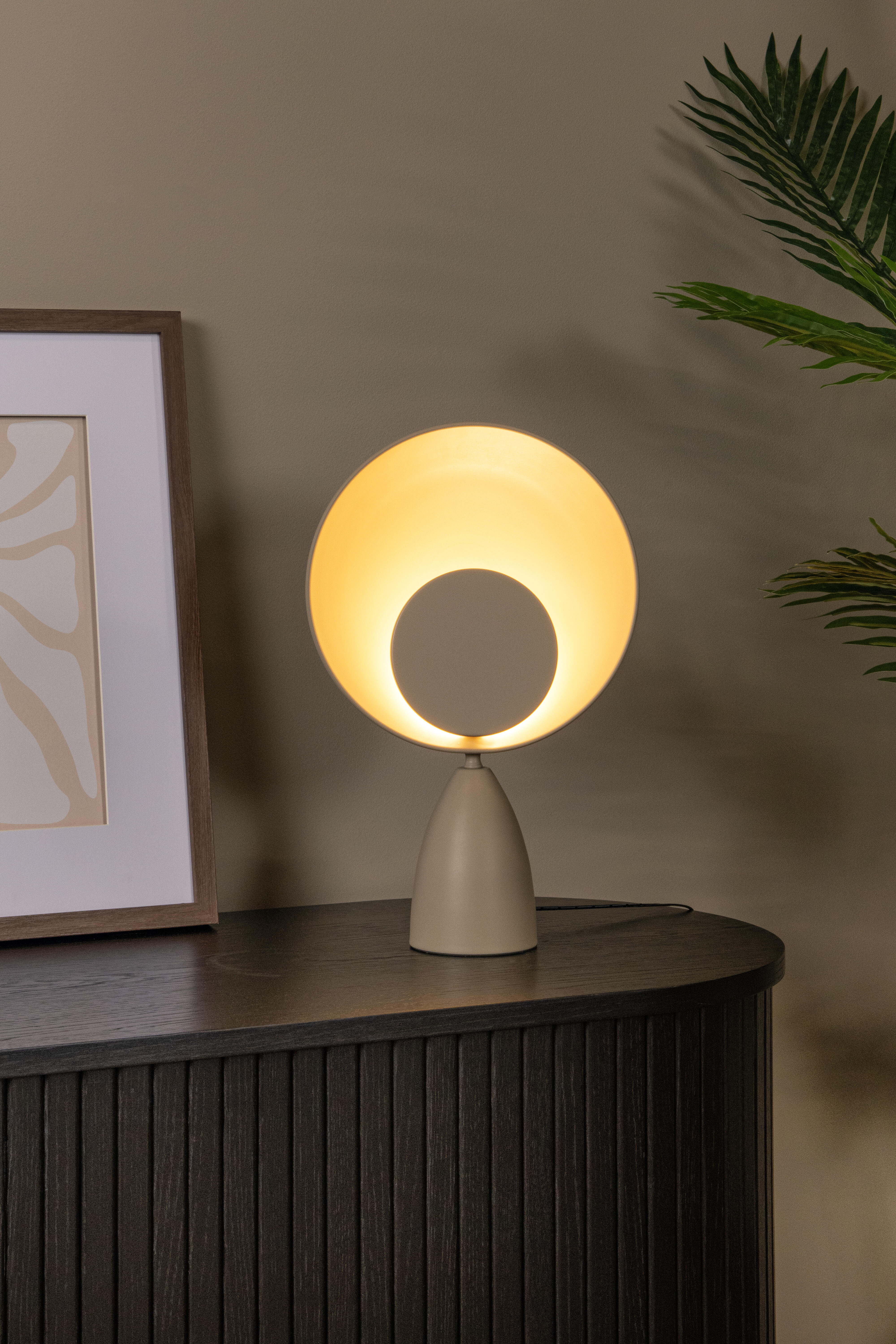 Lampe LED Castamar , acier, taupe, H.40 cm, - 2