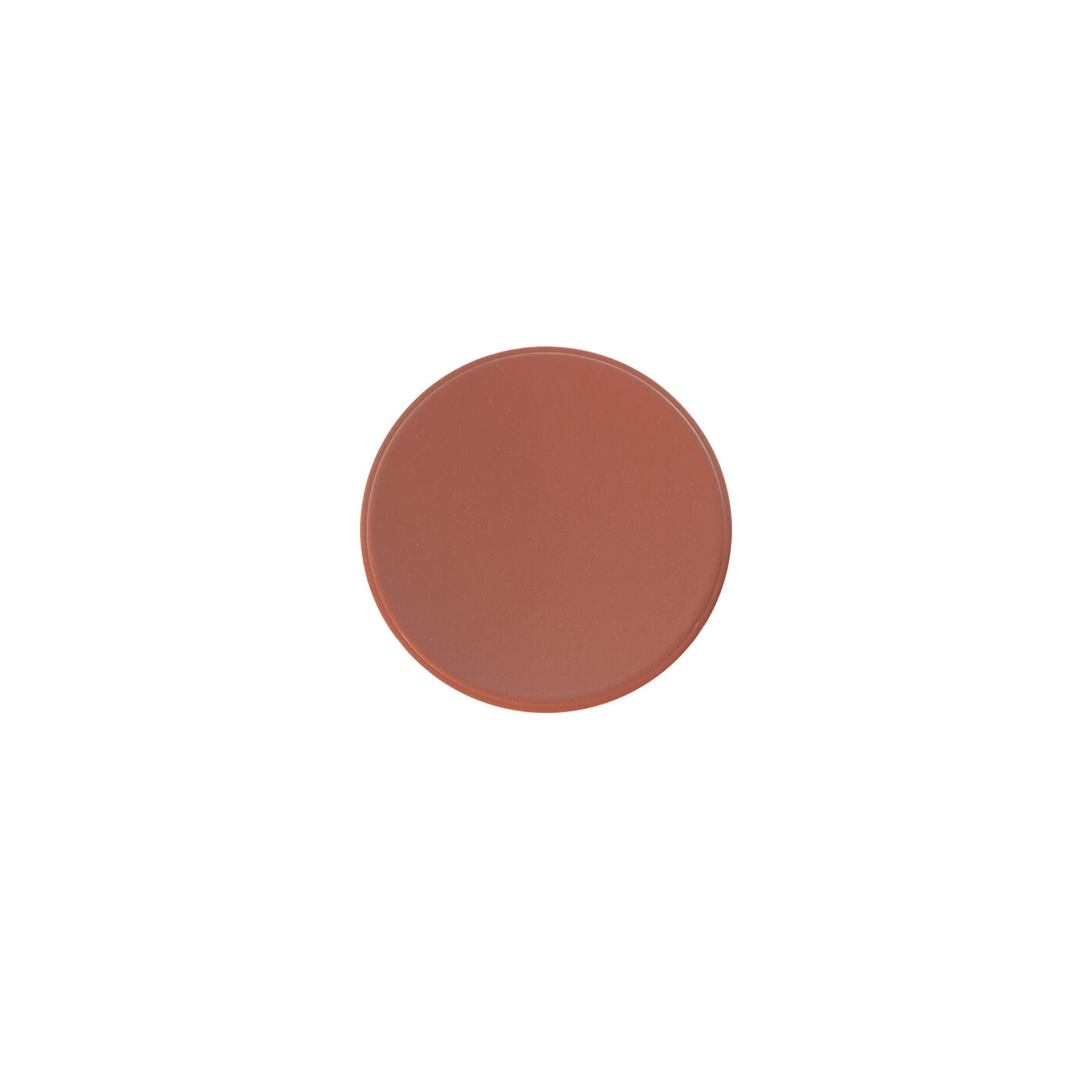 2 boutons de meuble ronds Jamy, zamak terracotta peint, Diam.35 mm - 4