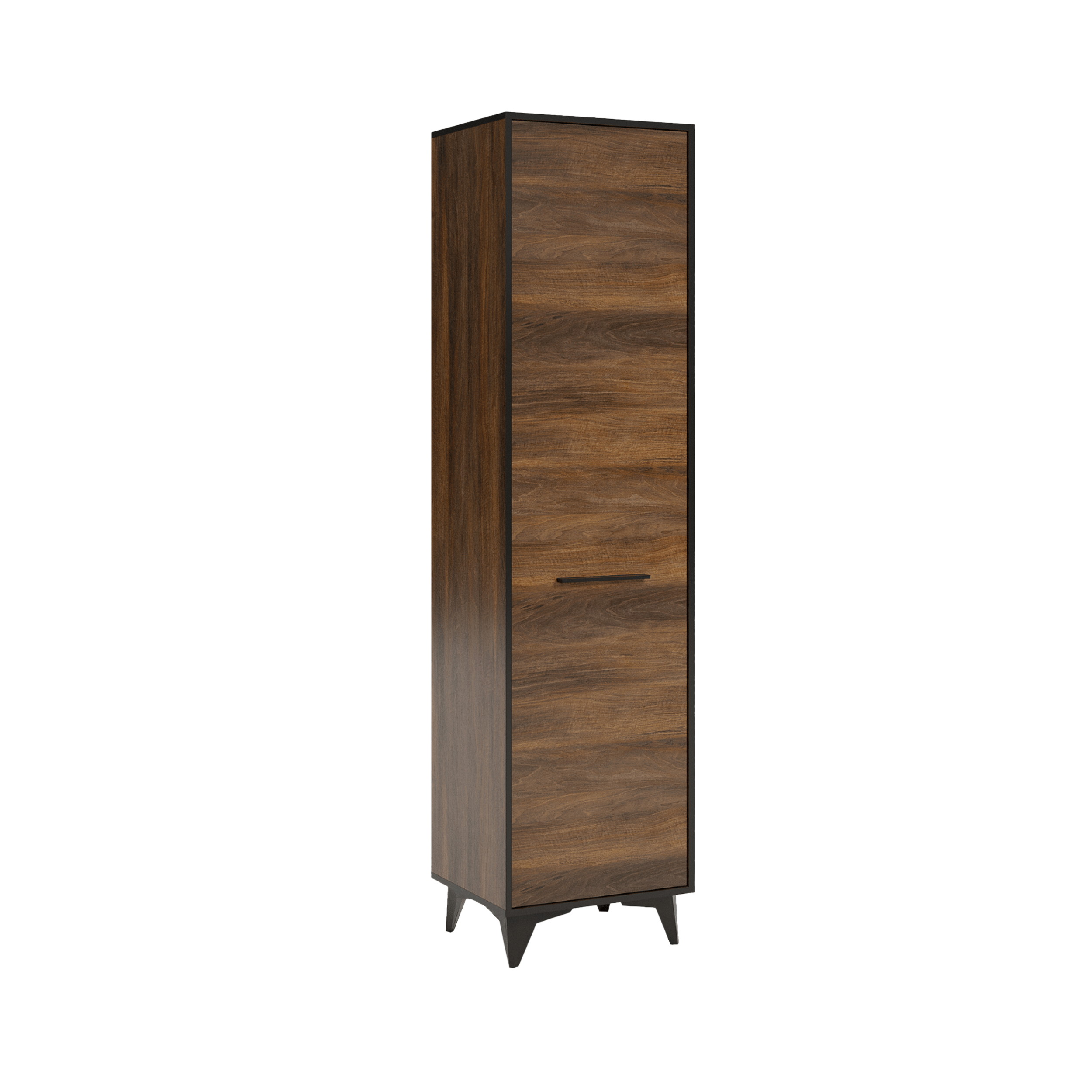Szafa ubraniowa Shiran Walnut jednodrzwiowa 47.5 × 40 × 185 cm