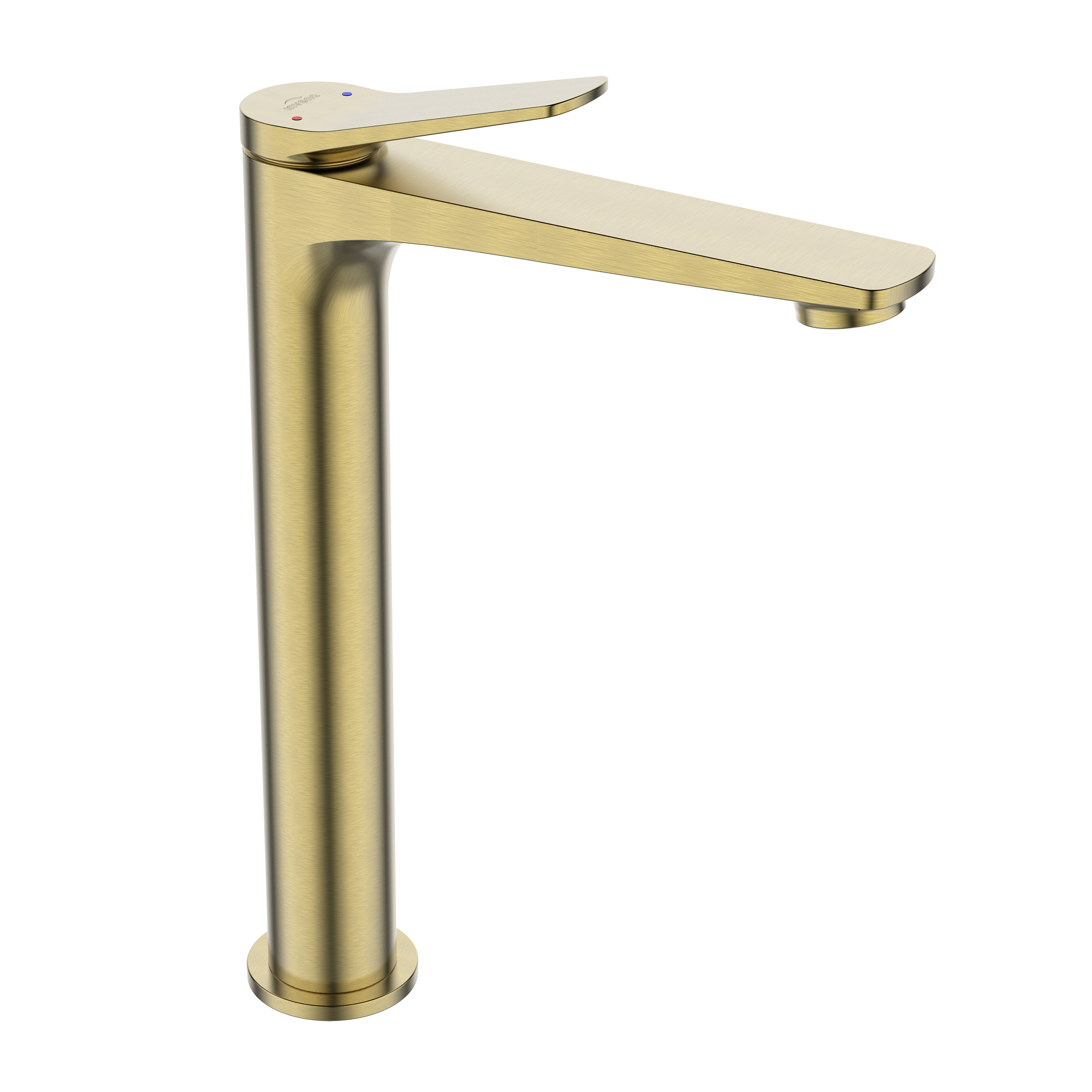 Bateria umywalkowa wysoka złoto szczotkowane 28.9 cm Nestos Invena