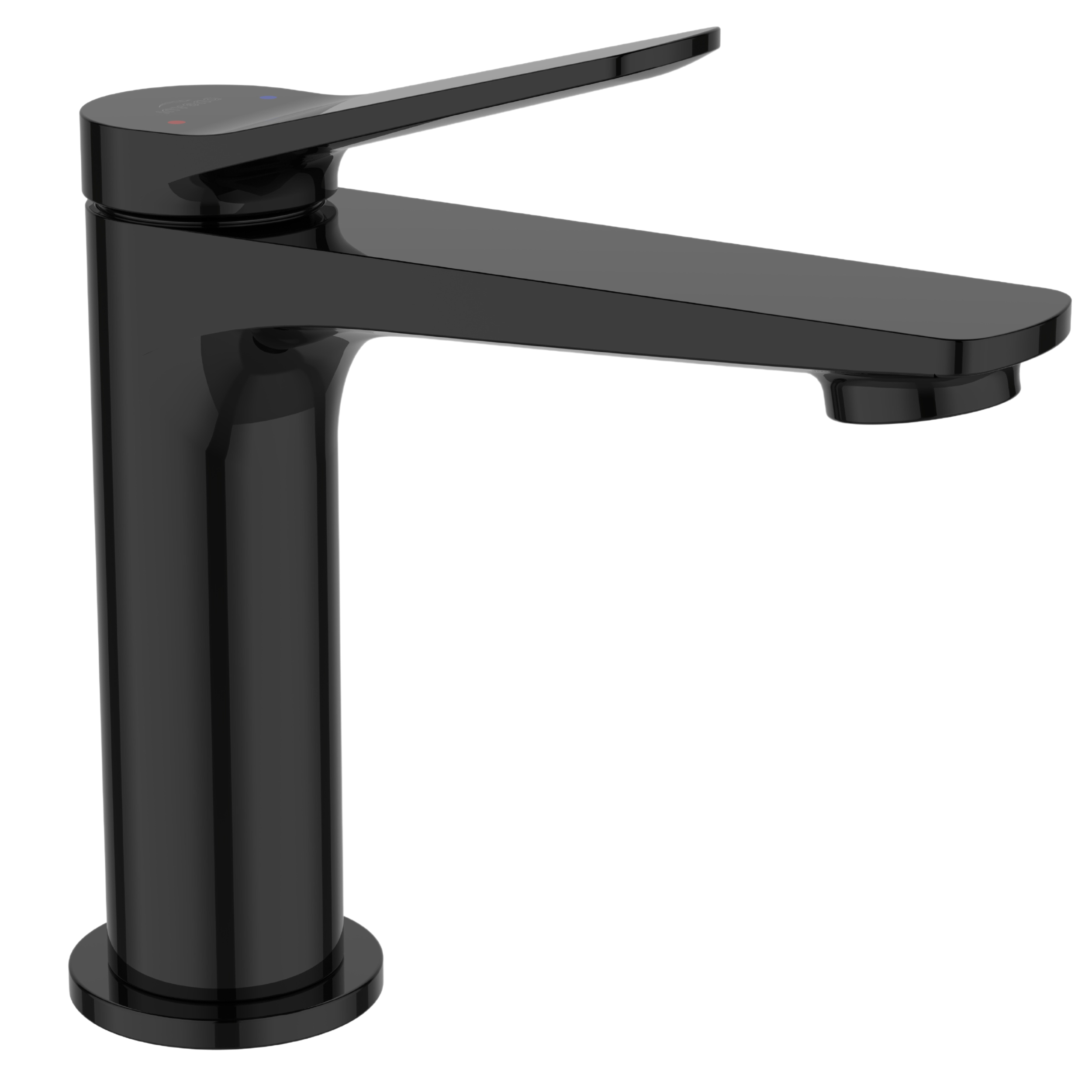 Bateria umywalkowa czarny połysk 15.3 cm Nestos Invena