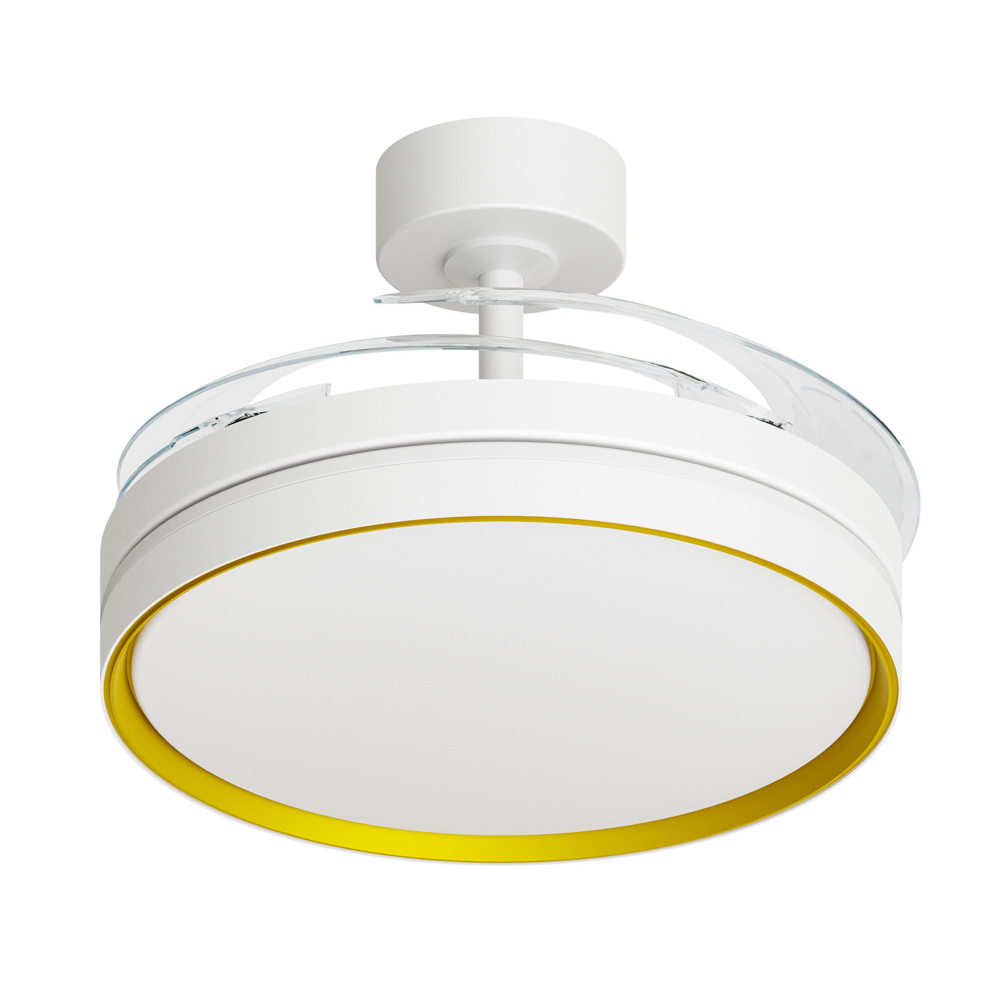 Ventilador de techo con luz silencioso DC Arte Confort Selas L blanco 122 cm - 2