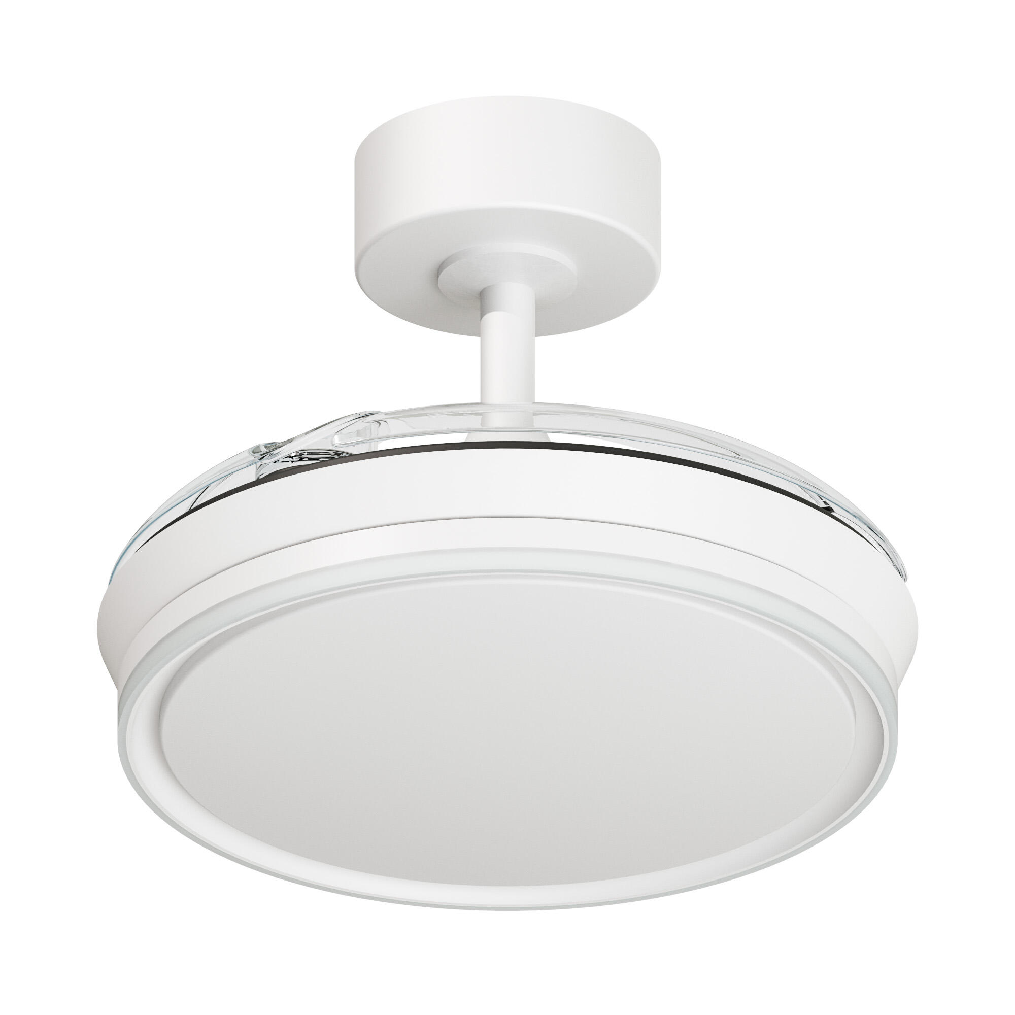 Ventilador de techo con luz silencioso DC 22W con mando ø91 cm Notus ARTE CONFORT blanco luz CCT 3 aspas retráctiles tipo lámpara| 6 velocidades| modo verano/invierno| temporizador| brisa| recomendado para <13m² - 2