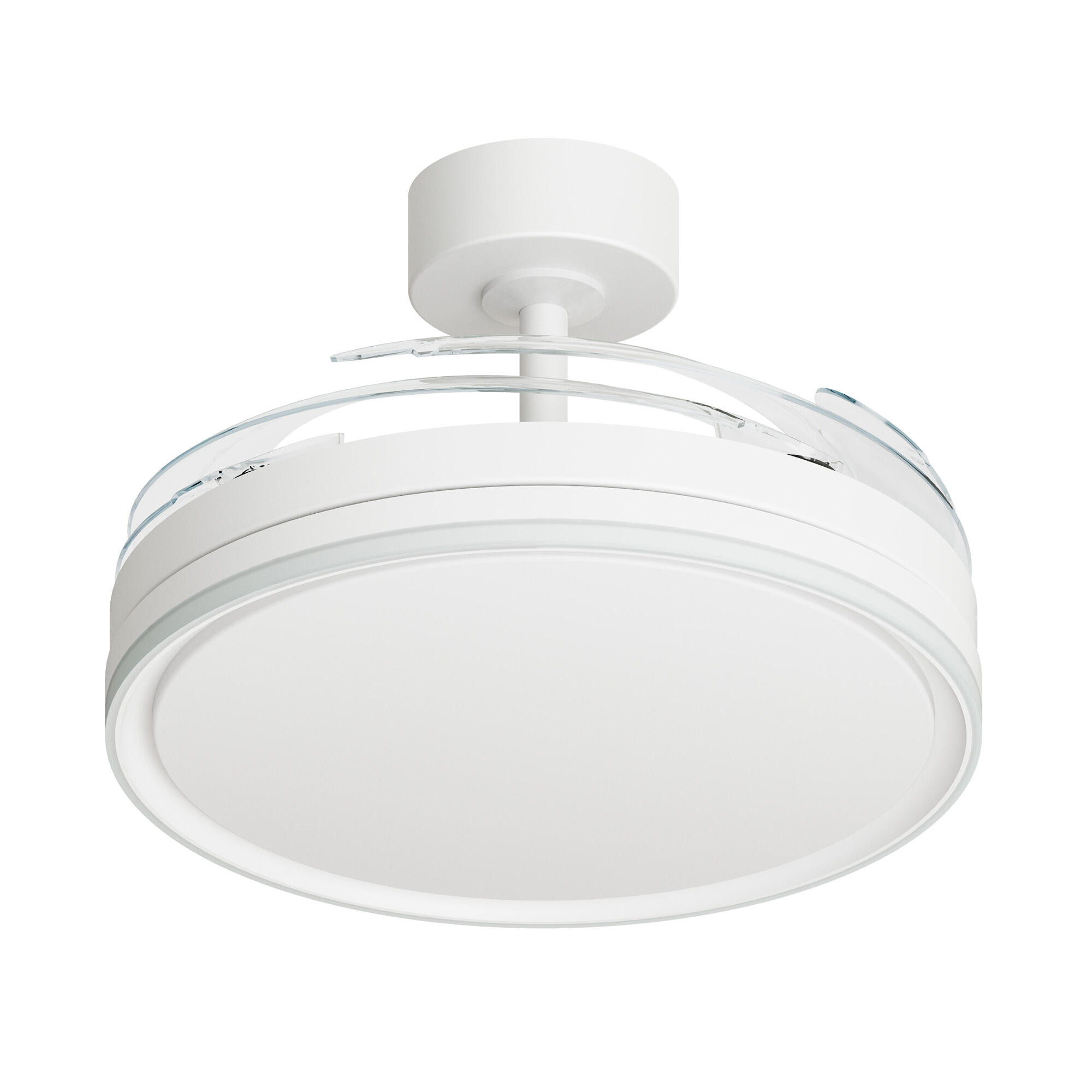 Ventilador de techo con luz silencioso DC Arte Confort Notus L  blanco 122 cm - 2