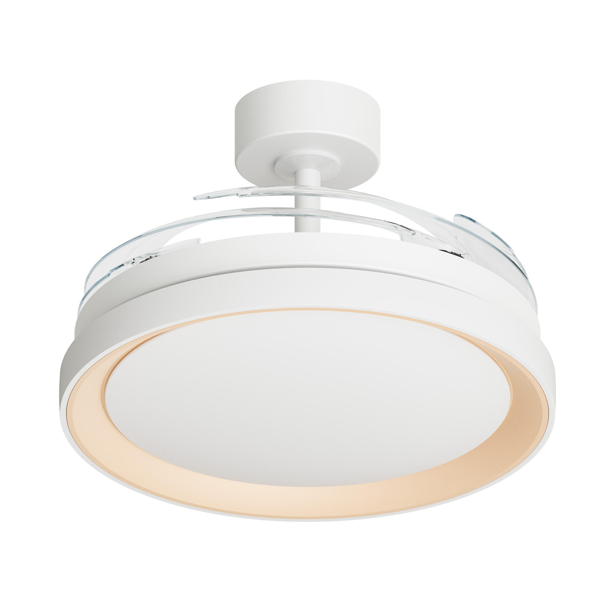 Ventilador de techo con luz silencioso DC Arte Confort Lily L blanco 122 cm - 2