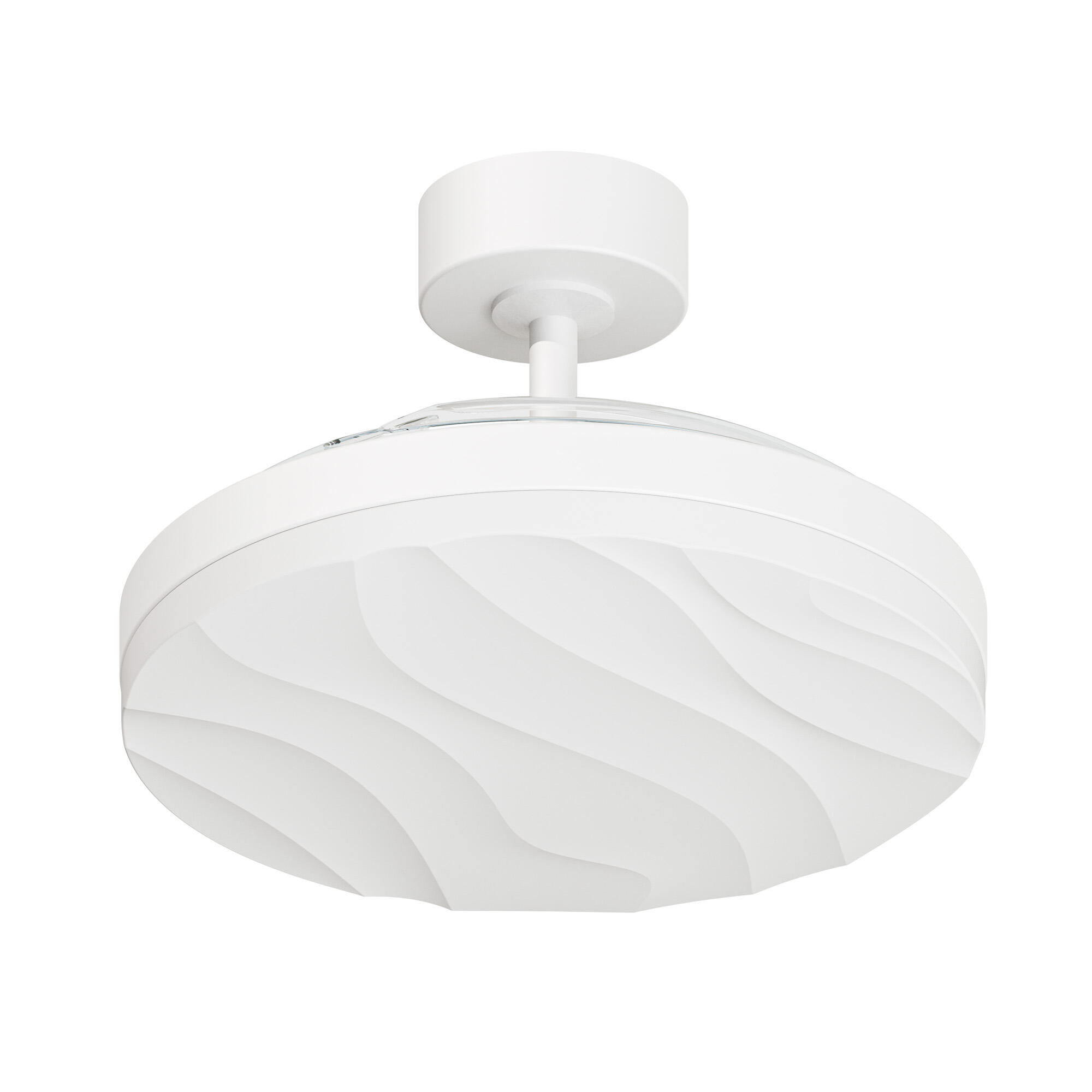 Ventilador de techo con luz silencioso DC 22W con mando ø91 cm Hyla ARTE CONFORT blanco luz CCT 3 aspas retráctiles tipo lámpara| 6 velocidades| modo verano/invierno| temporizador| brisa| recomendado para <13m² - 2