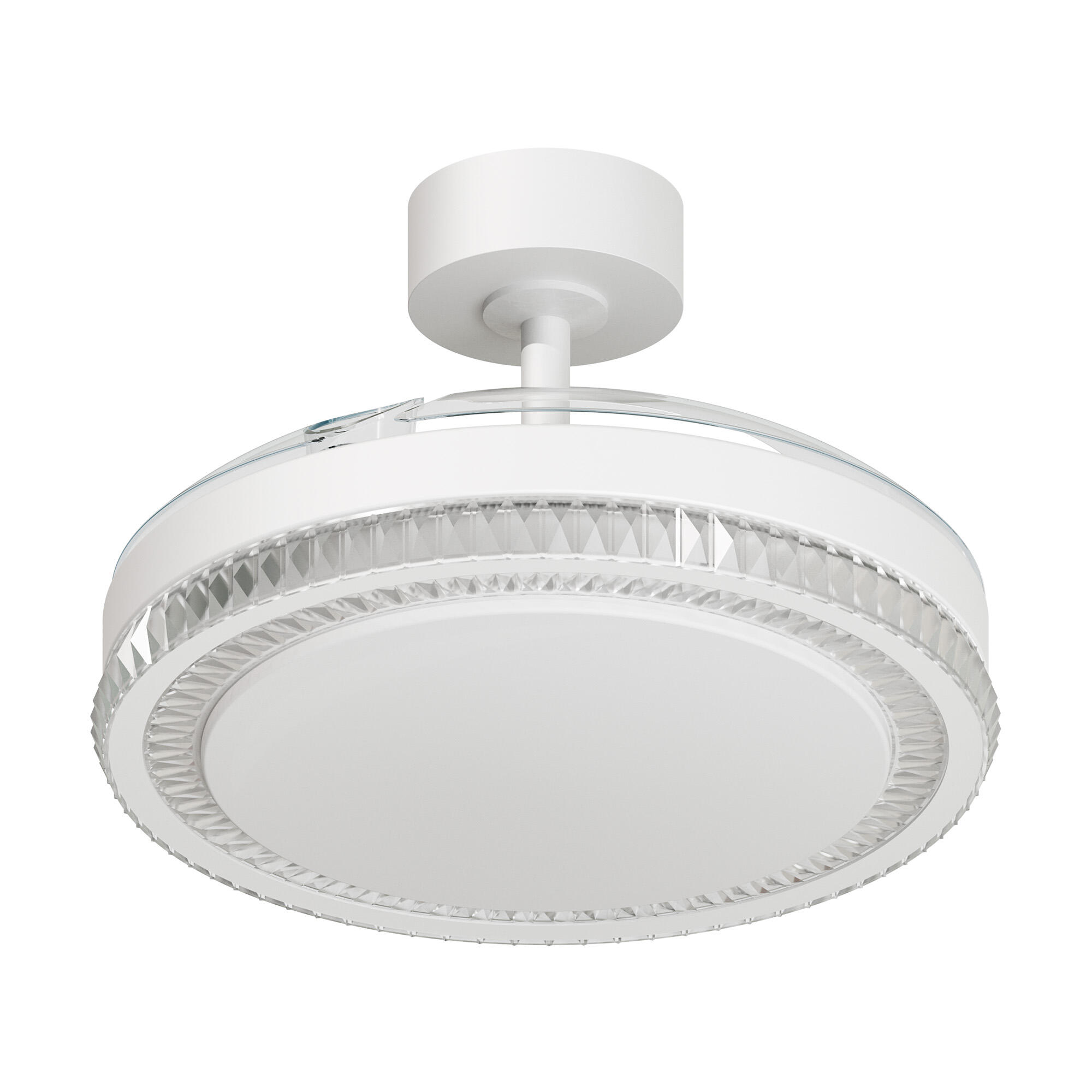 Ventilador de techo con luz silencioso DC Arte Confort Euria M blanco 107 cm - 2