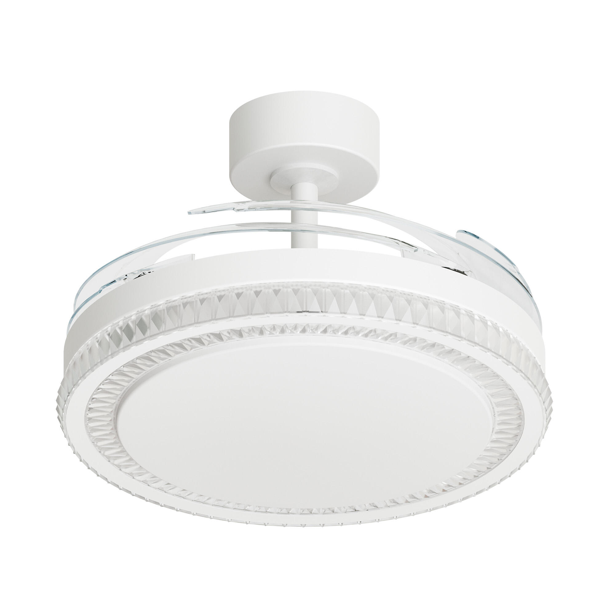 Ventilador de techo con luz silencioso DC Arte Confort Euria L blanco 122 cm - 2