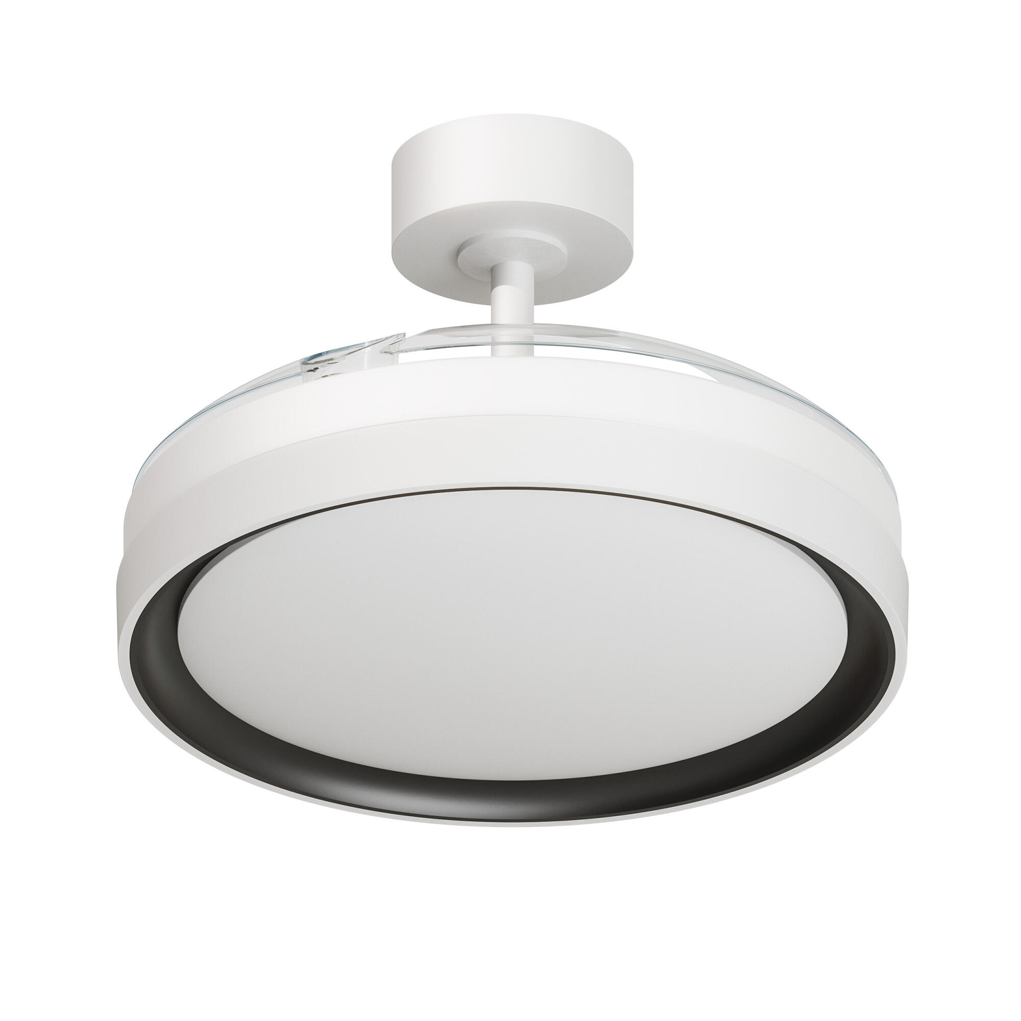 Ventilador de techo con luz silencioso DC Arte Confort Betel M blanco/negro 107 cm - 2