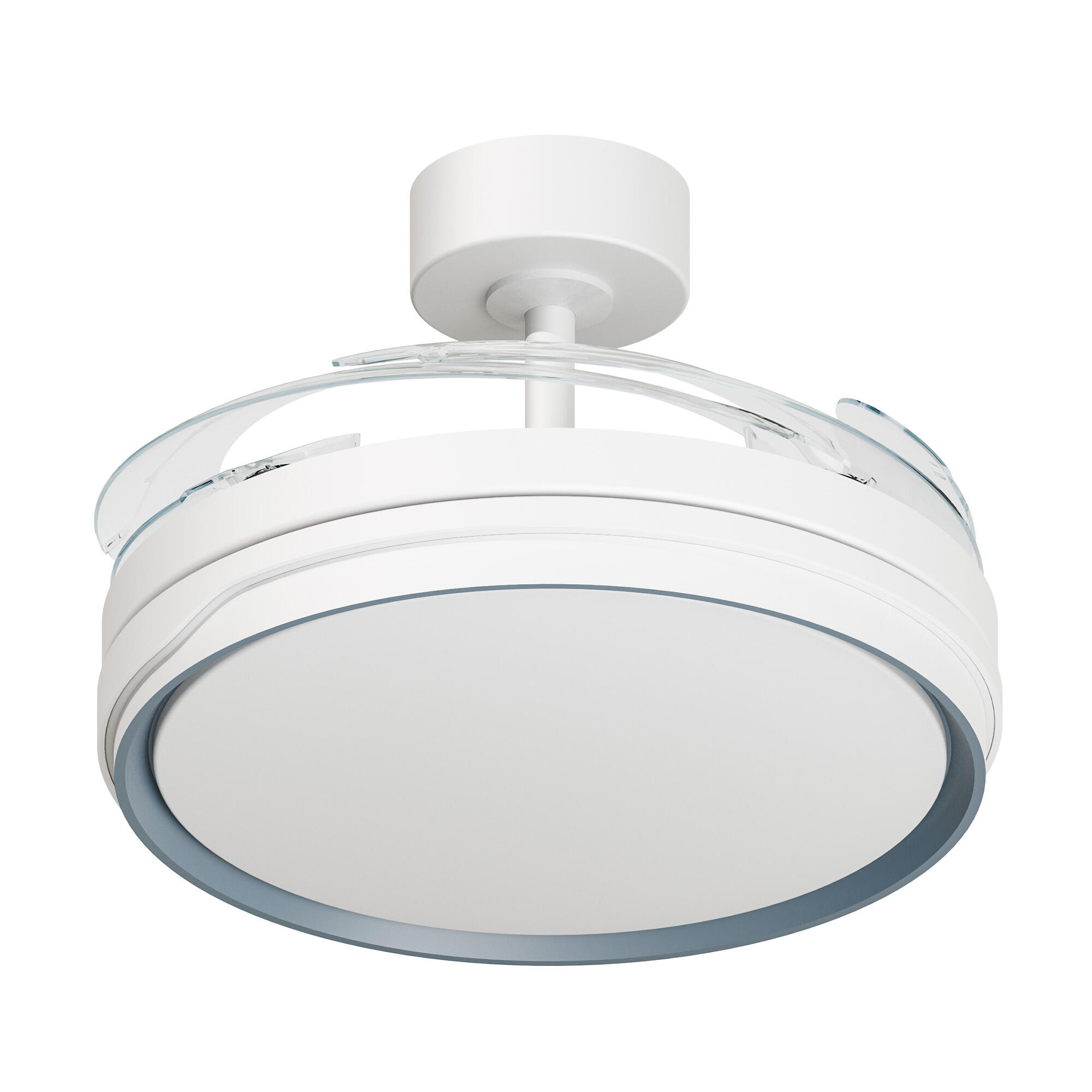 Ventilador de techo con luz silencioso DC Arte Confort Alio L blanco 122 cm - 2