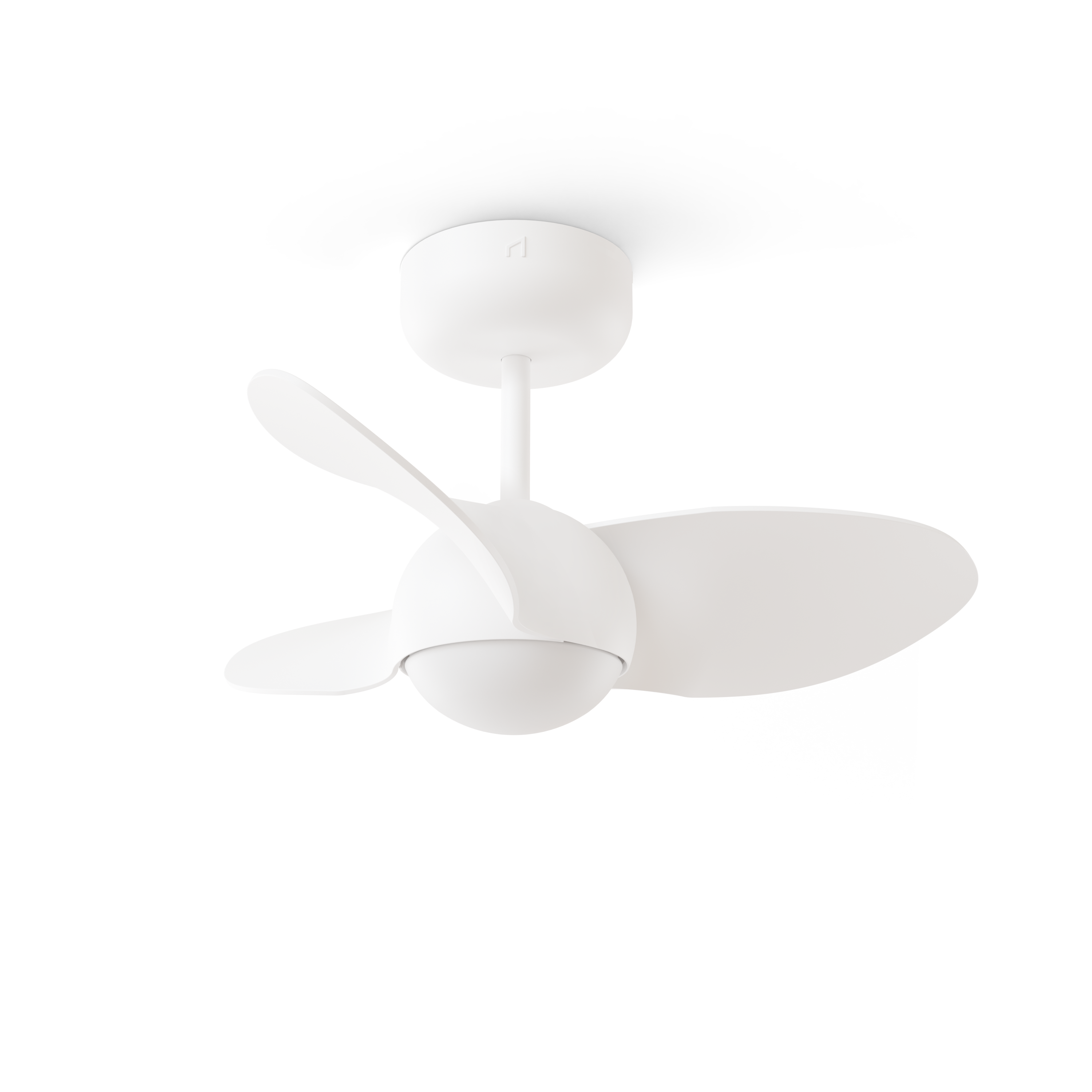 Ventilador de techo con luz silencioso DC Sulion Onekey blanco 55 cm - 2