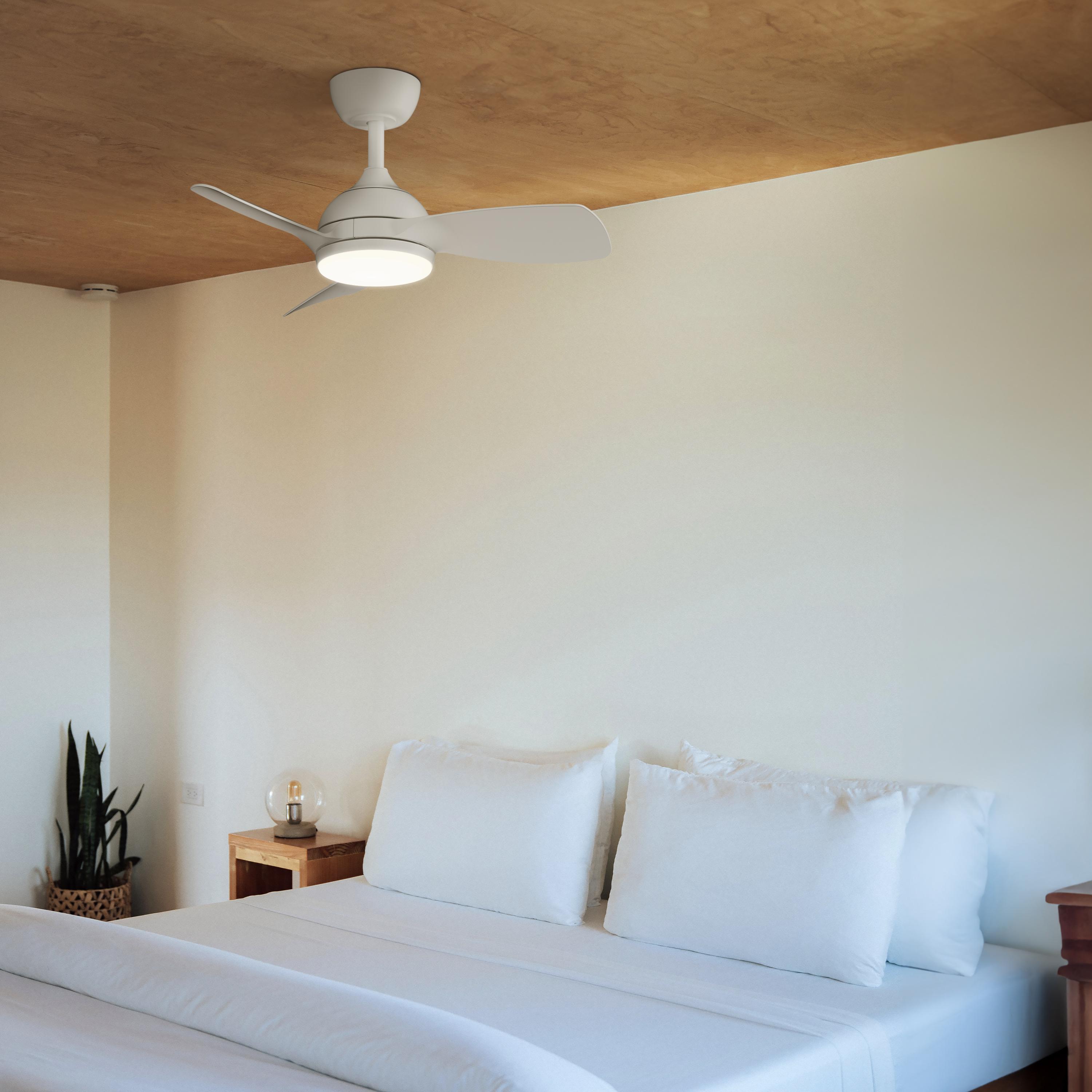 Ventilador de techo con luz silencioso DC Sulion Sunset Wifi blanco 75 cm - 4