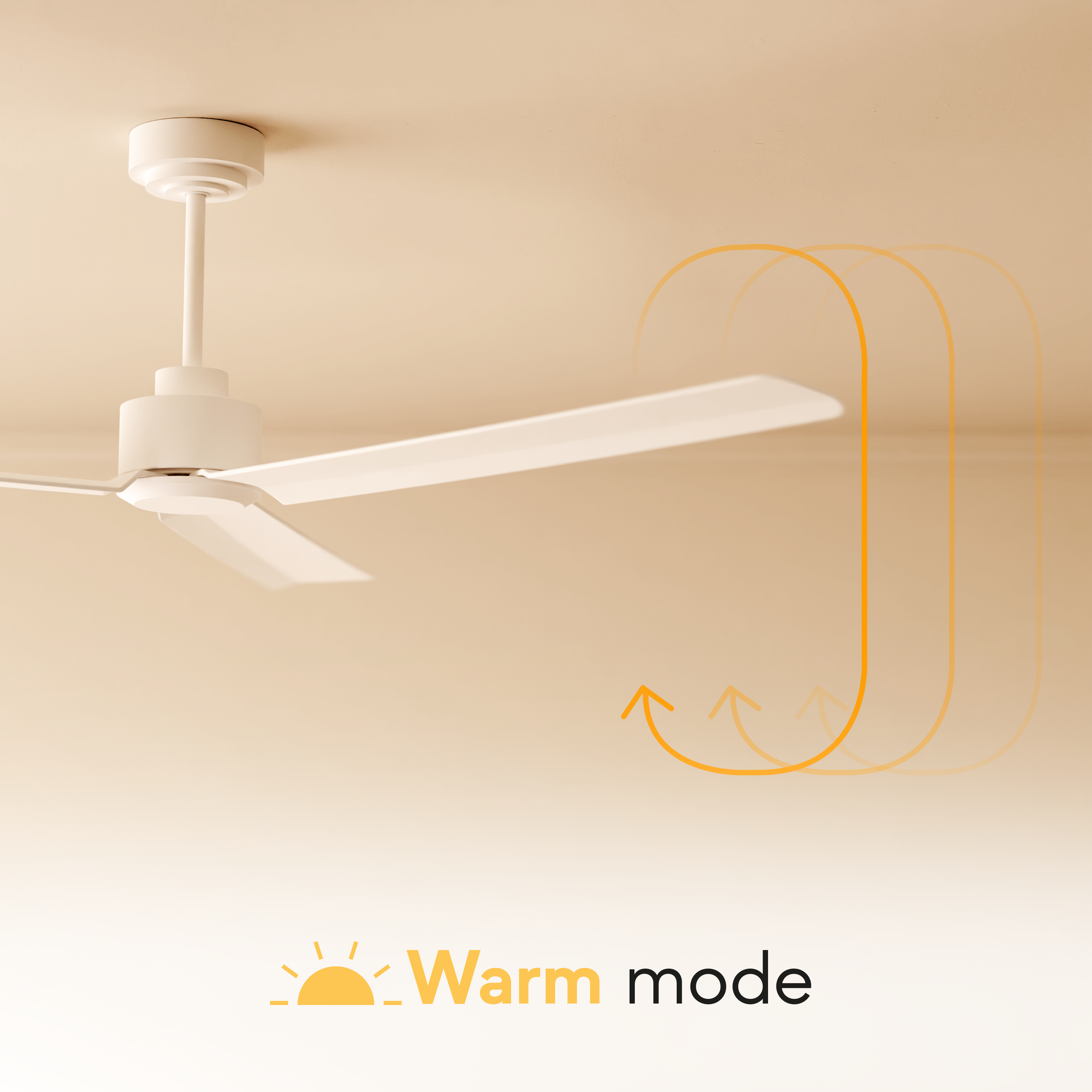 Ventilador de techo sin luz exterior silencioso DC 29W con mando ø107 cm Chula SULION marrón 3 aspas |6 velocidades |modo verano/invierno |brisa| temporizador |recomendado de 13 a 20m² - 9