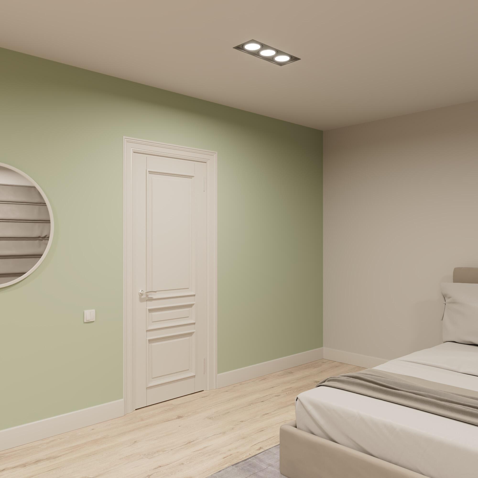 Pack de 3 focos empotrables kardan negro 475x175x45 ar111x3