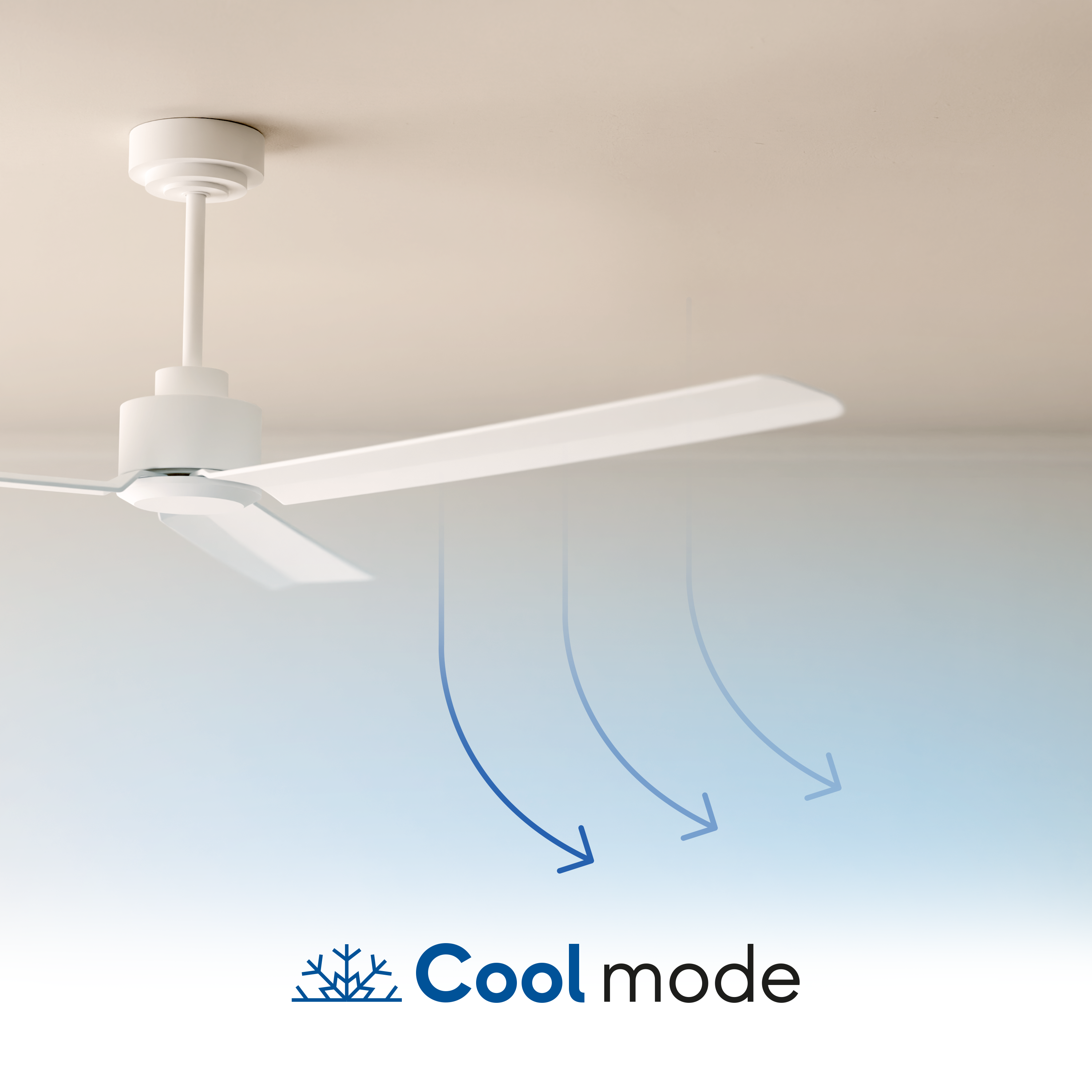 Ventilador de techo con luz silencioso DC Sulion Onekey blanco 55 cm - 5