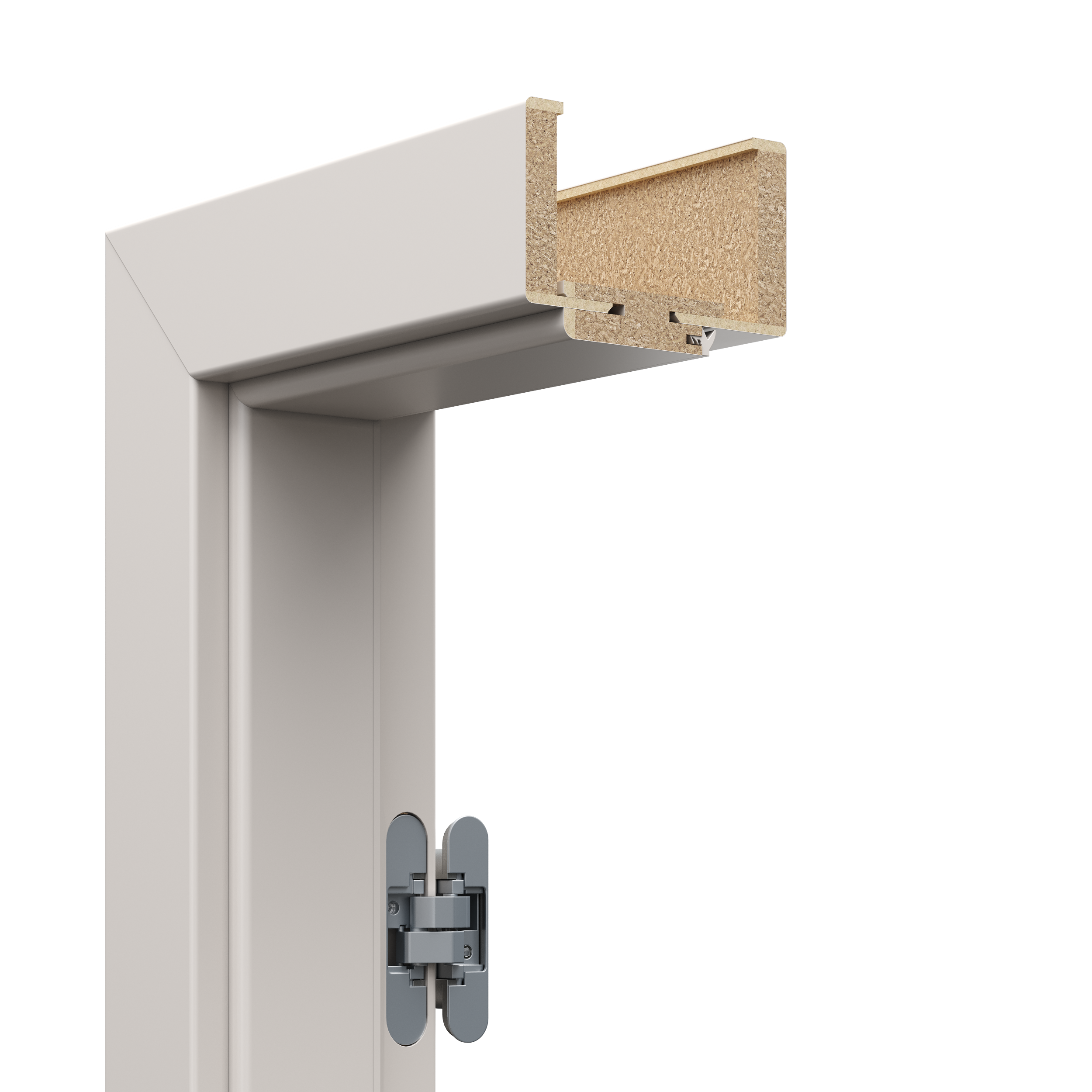 Ościeżnica regulowana kompletna bezprzylgowa Porta 80 prawa do skrzydła Vector Kaszmir/Cashmere zakres 180-200 mm