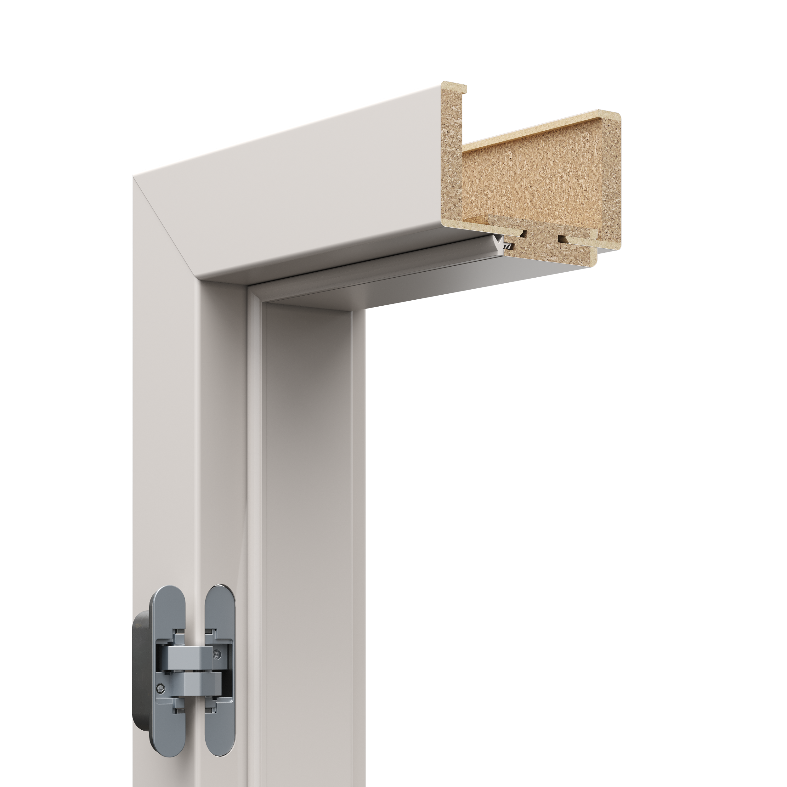 Ościeżnica regulowana kompletna bezprzylgowa Porta 60 lewa do skrzydła Vector Kaszmir/Cashmere zakres 220-240 mm