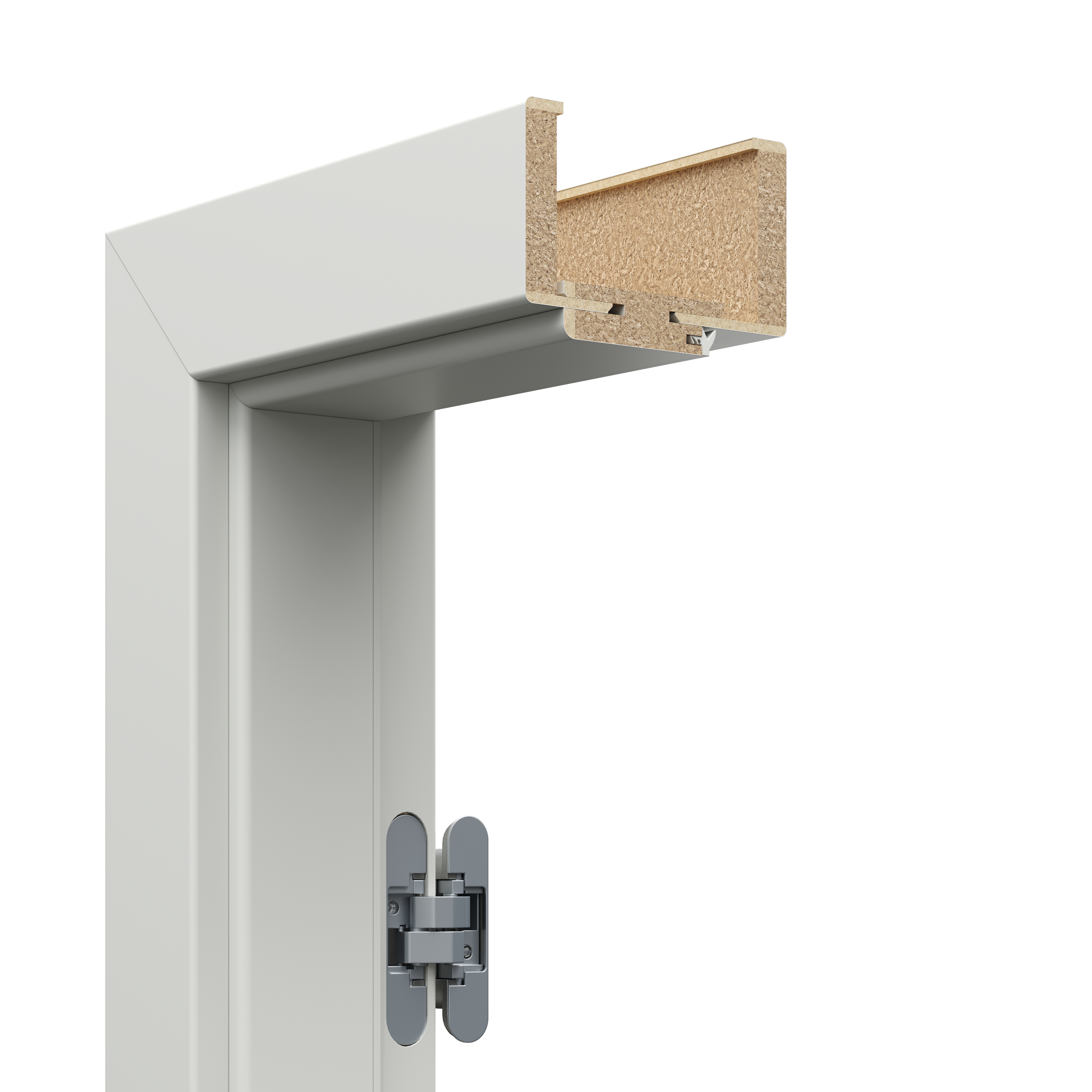 Ościeżnica regulowana bezprzylgowa Porta 60 Prawa Art Deco szara zakres regulacji 320-340 mm