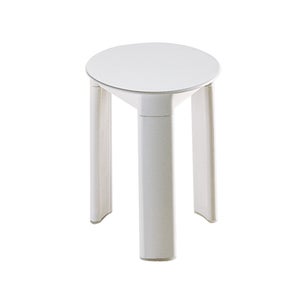 Sgabello Da Bar Pieghevole Spetebo - Portata 100 Kg, Seduta Plastica Bianca, Altezza 70 Cm - Foto 5