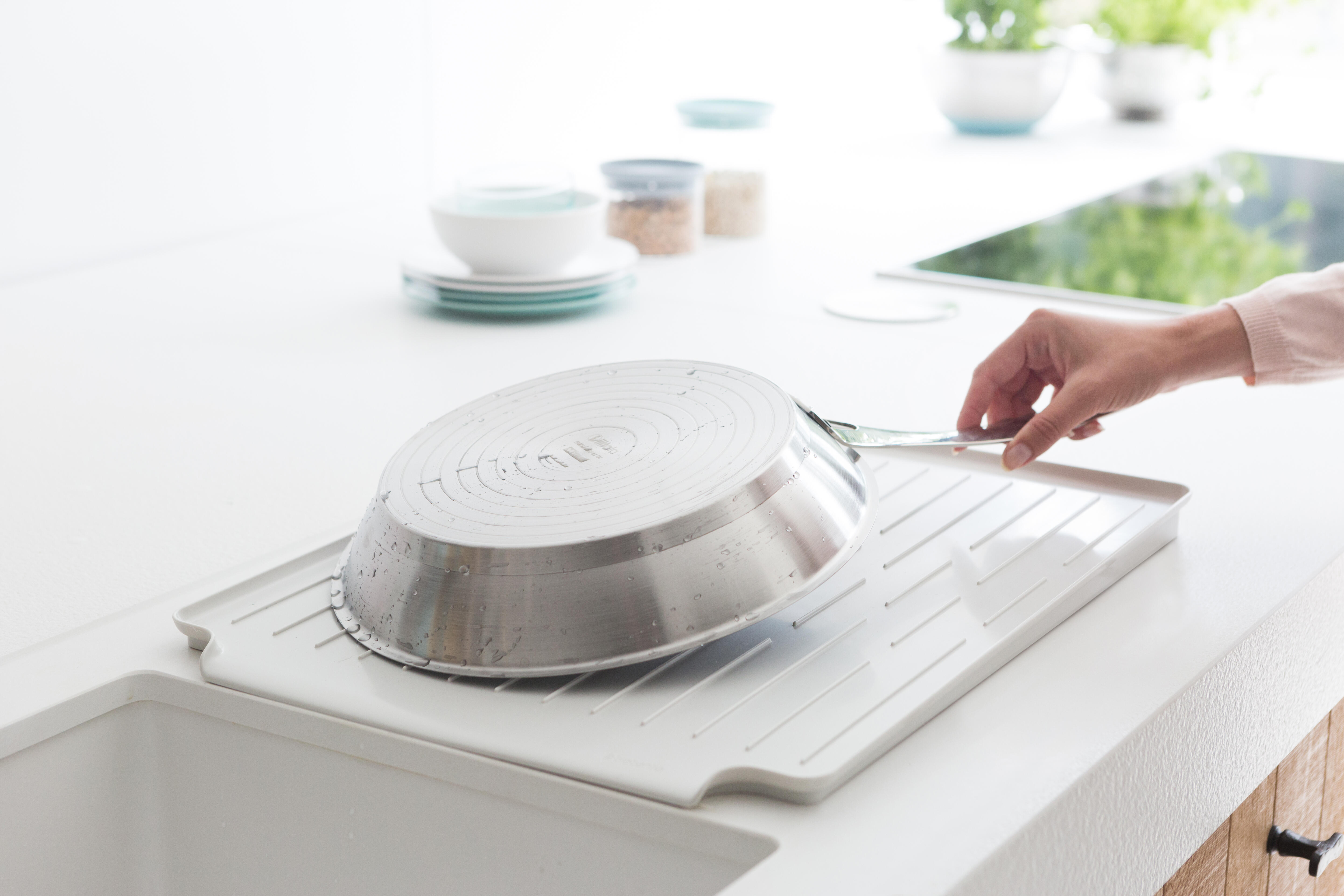 Escorredor de louça cinza claro - 2