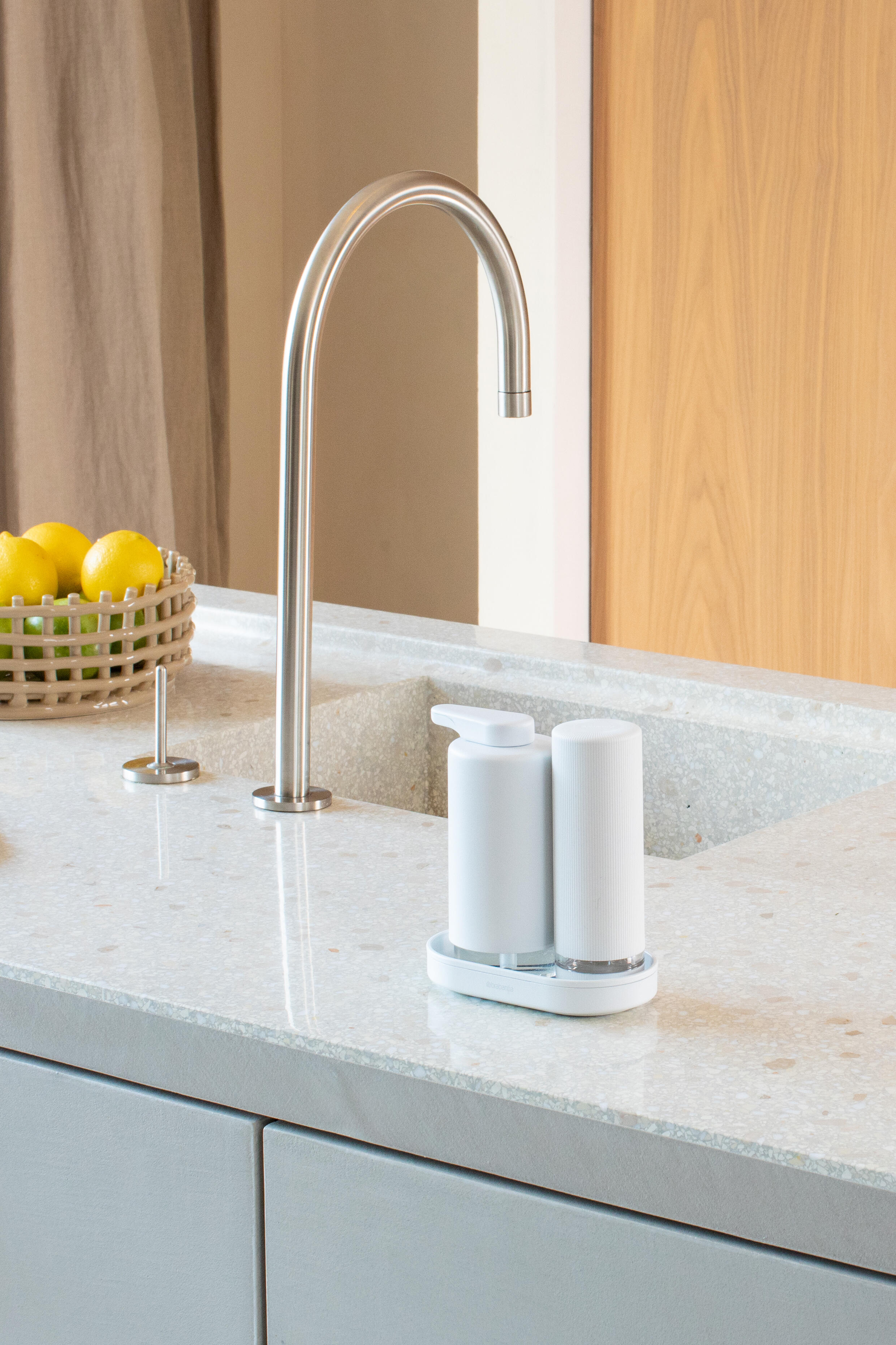 Set distributeur de savon et liquide vaisselle Sinkstyle blanc BRABANTIA - 2