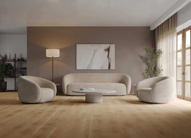 SPC effetto legno beige Sp 6 mm con sottopavimento integrato Cork Ghent 1.71 m²