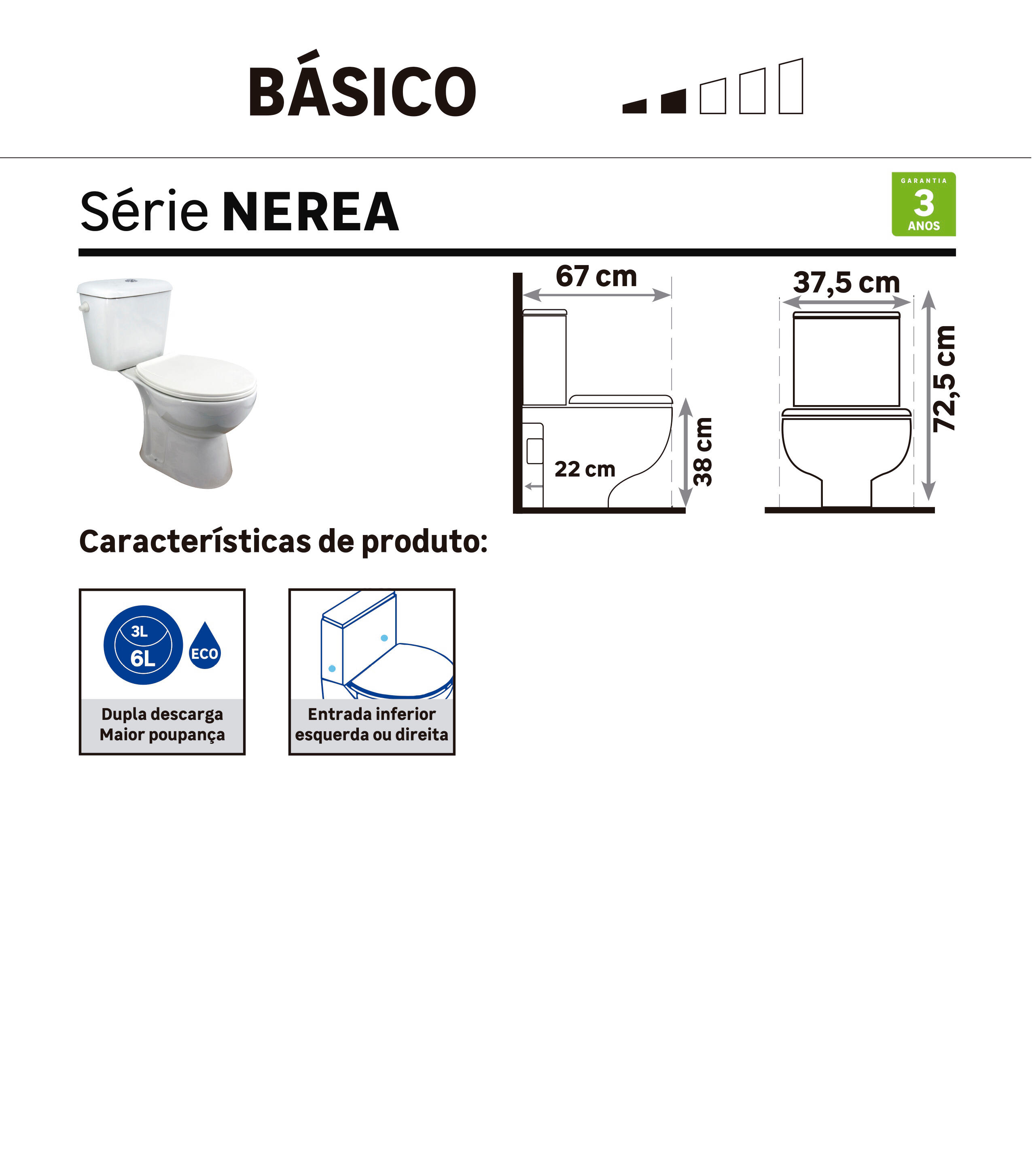 quartil qualidade basico sanita chão Nerea - 1