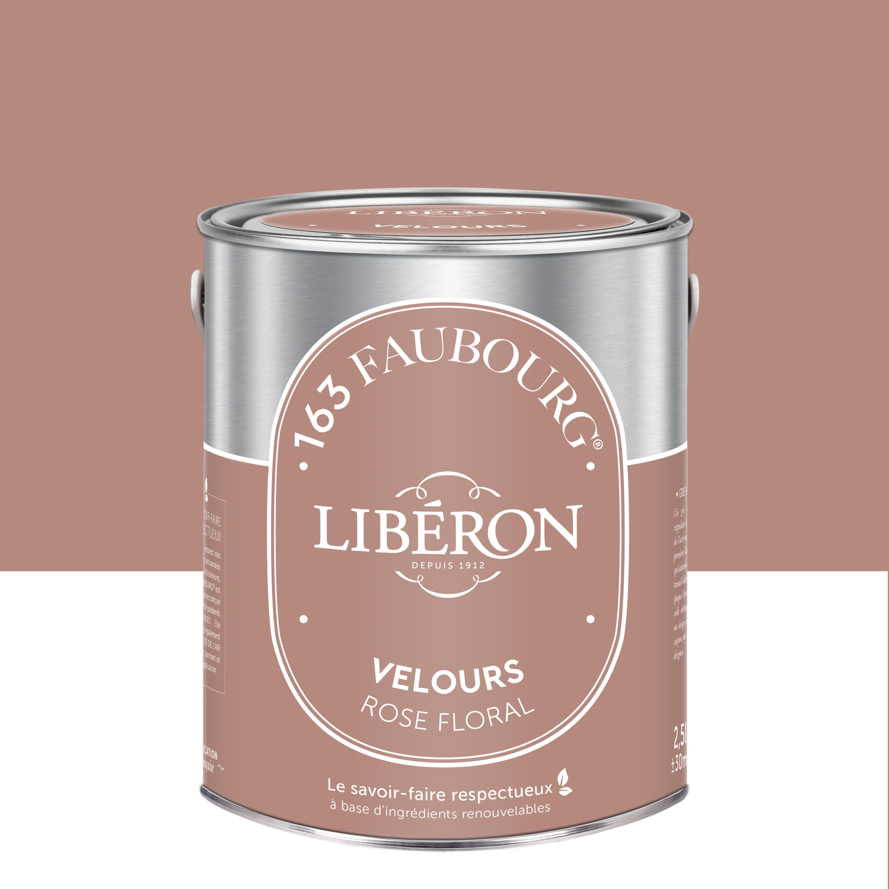 Peinture mur, boiserie rouge de terre velours LIBÉRON 163 faubourg 2.5L