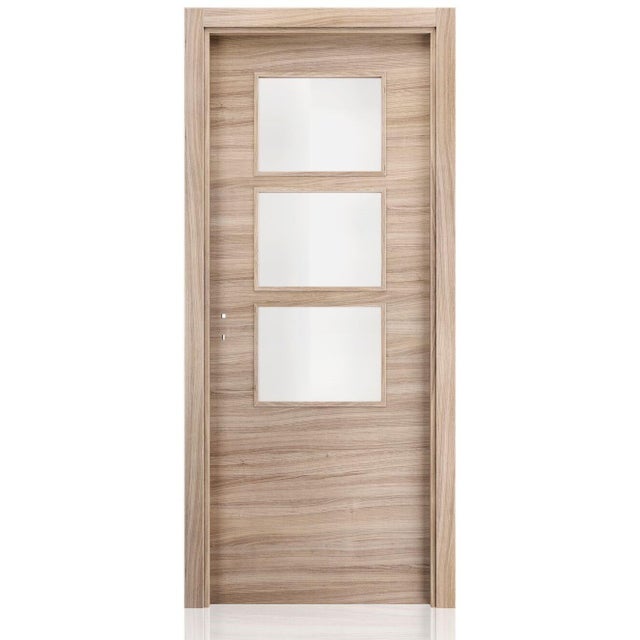 BLOCO DE PORTA CPL OLMO HORIZONTAL C/ ABERTURA PARA VIDROS 200X80CM ESQUERDA