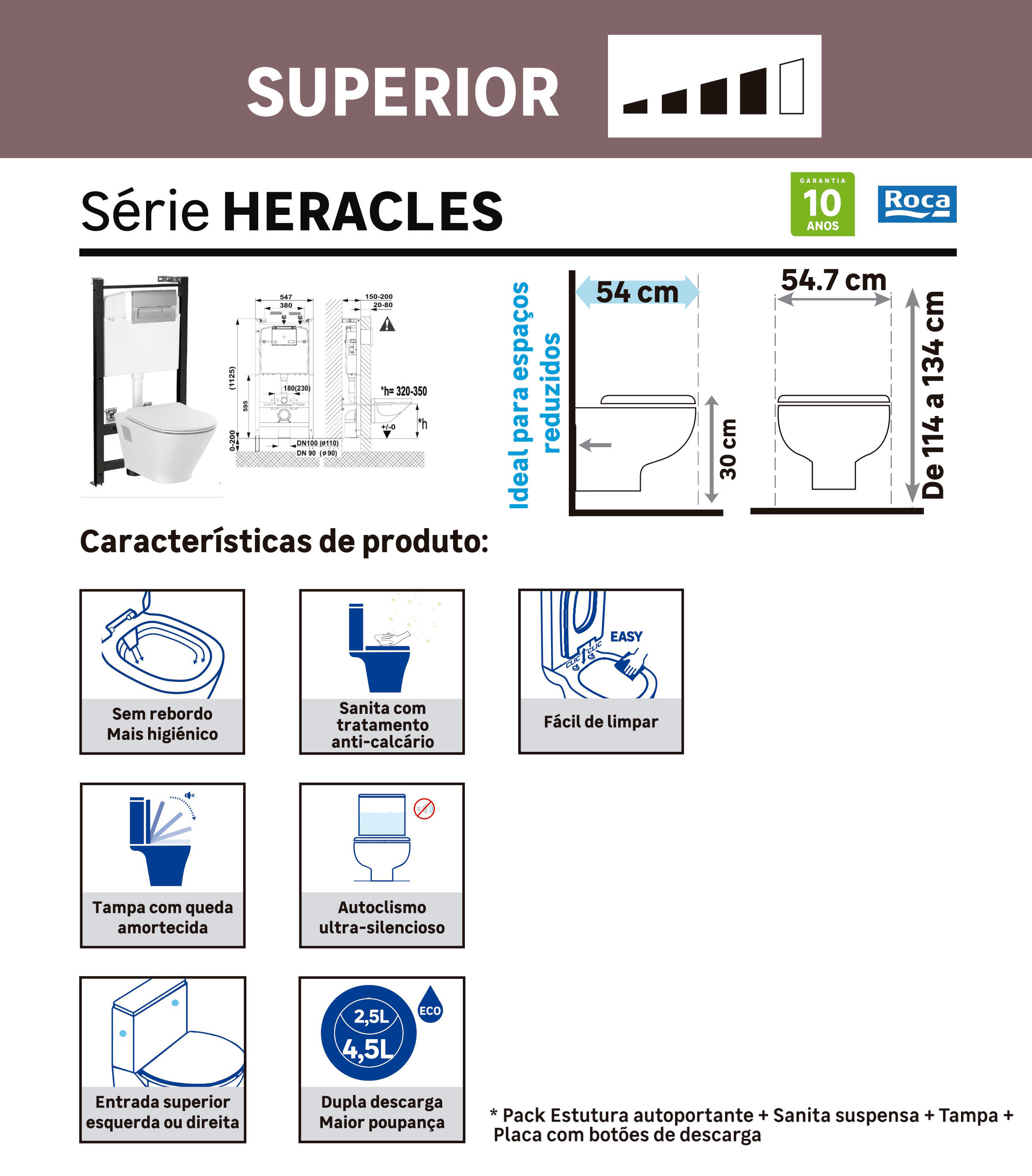 Pack sanita ROCA UNIVERSAL HERACLES - 5